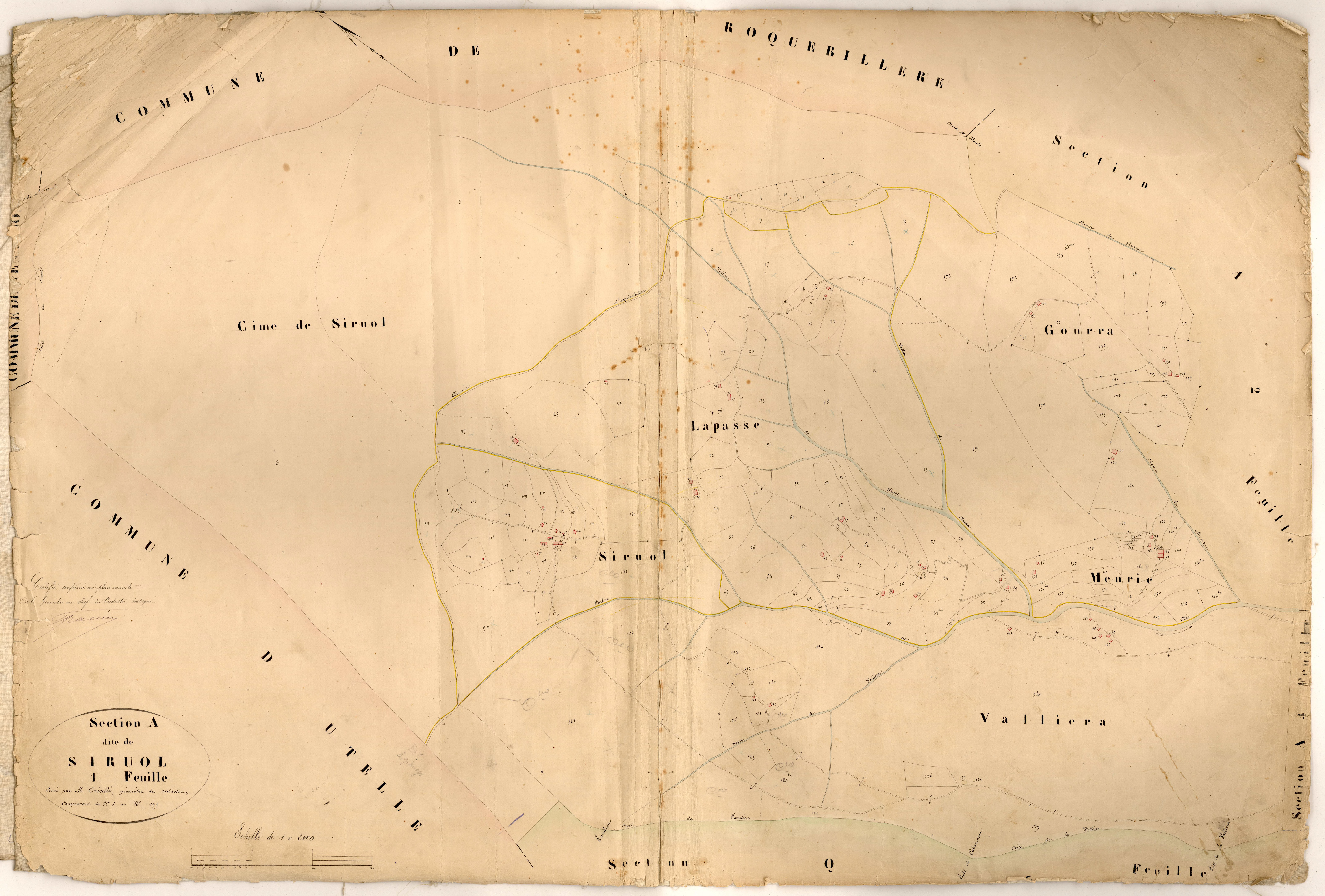 Siruol. - Plan de section, A1