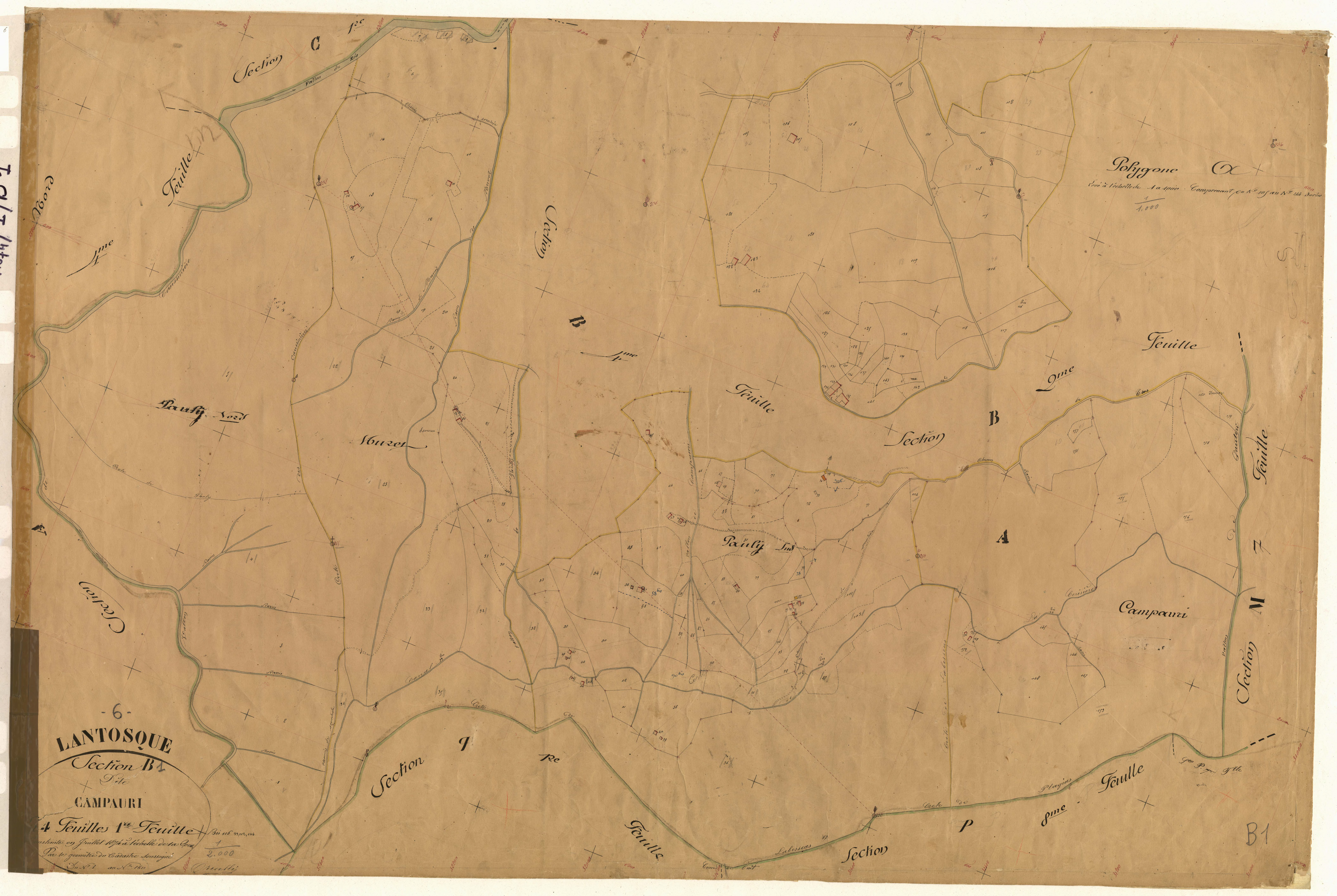 Campauri. - Plan de section, B1