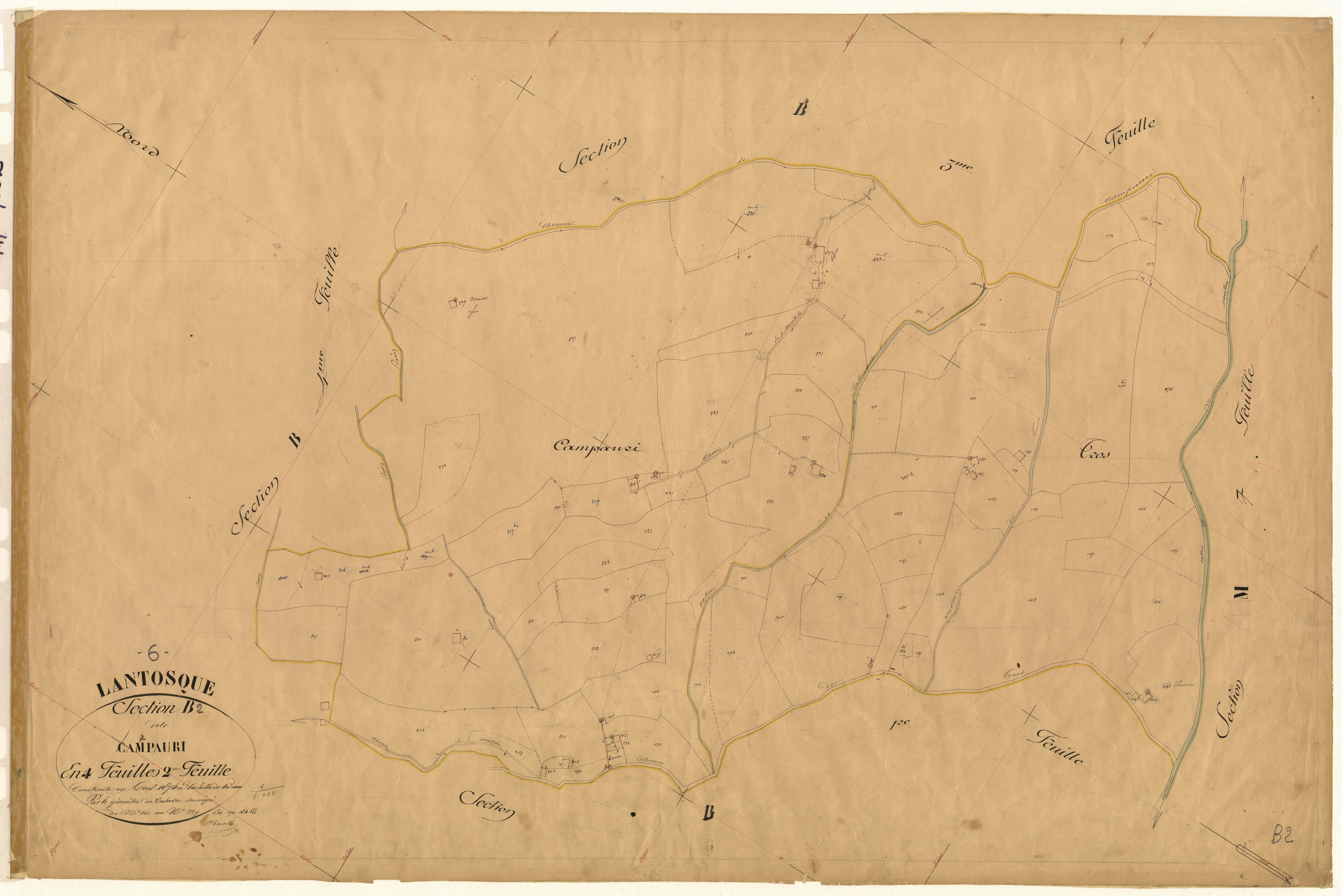 Campauri. - Plan de section, B2