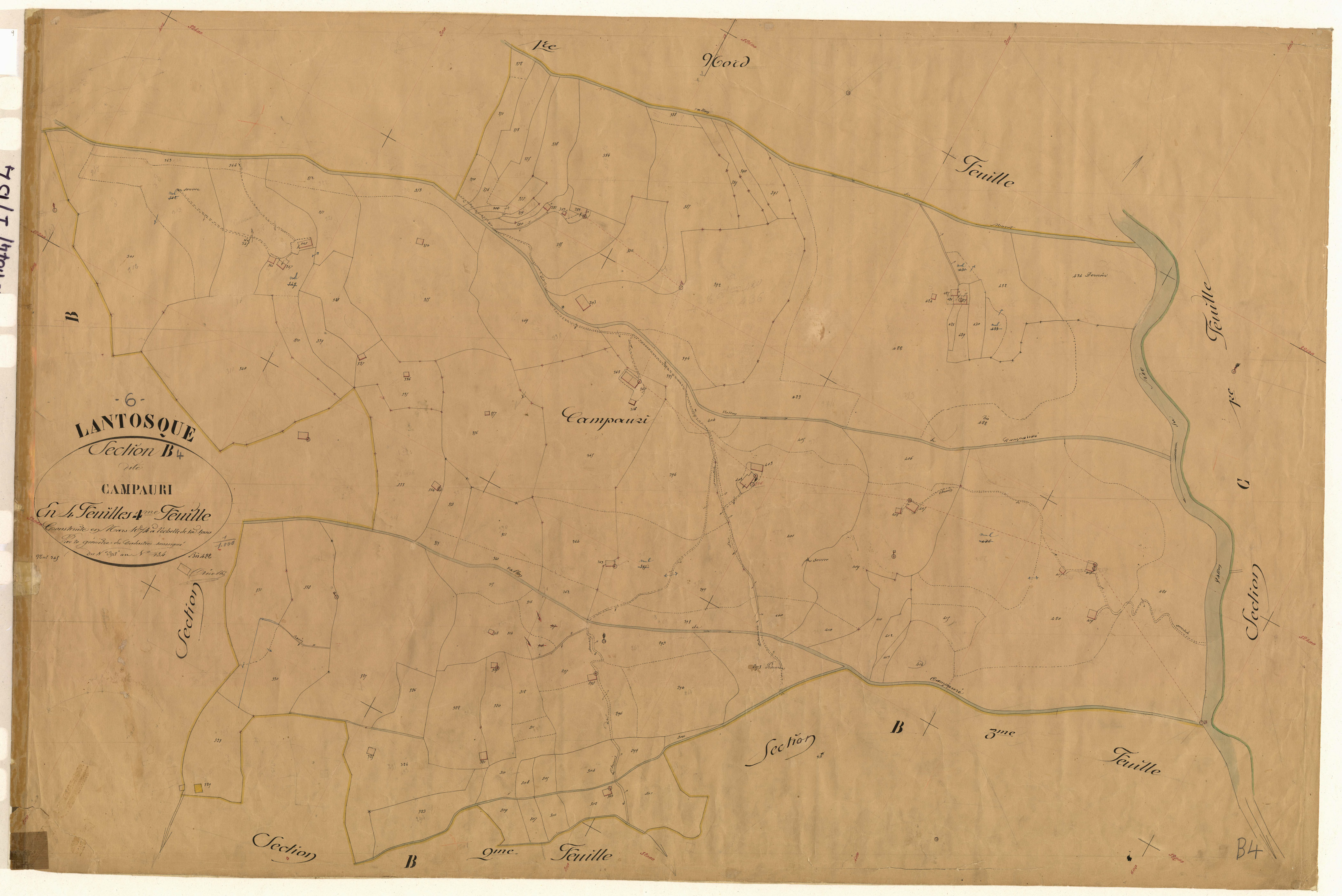 Campauri. - Plan de section, B4