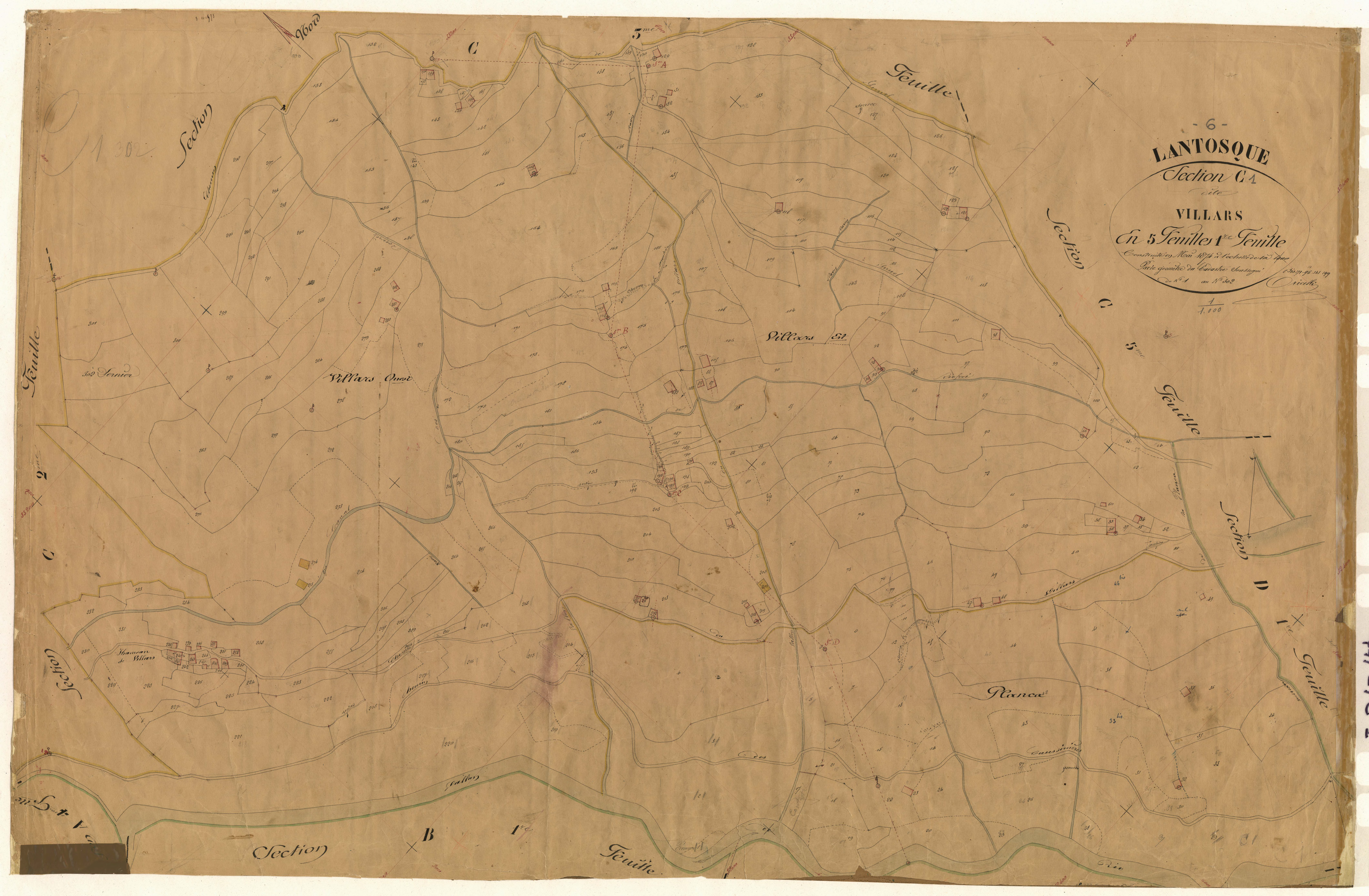 Villars. - Plan de section, C1