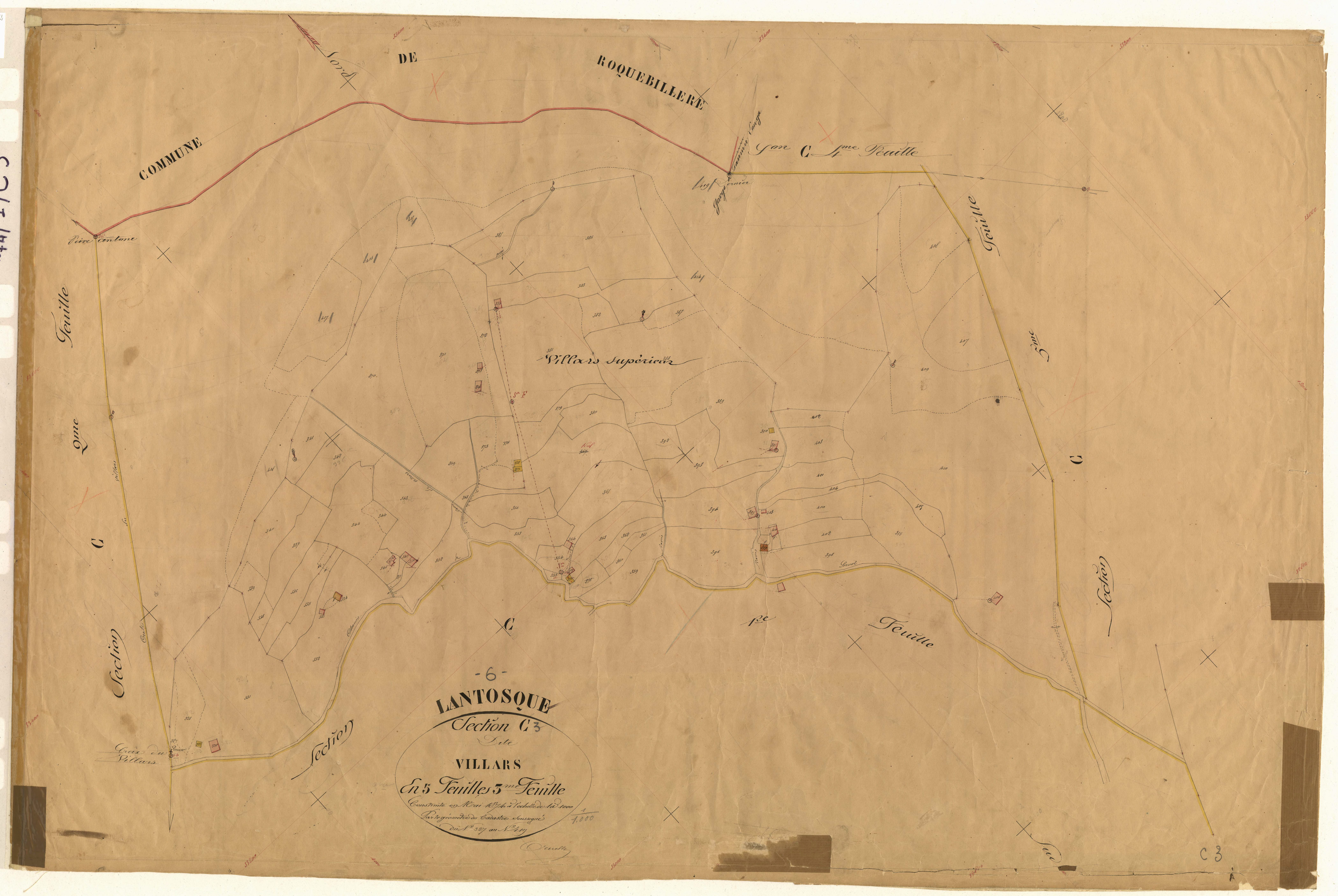 Villars. - Plan de section, C3