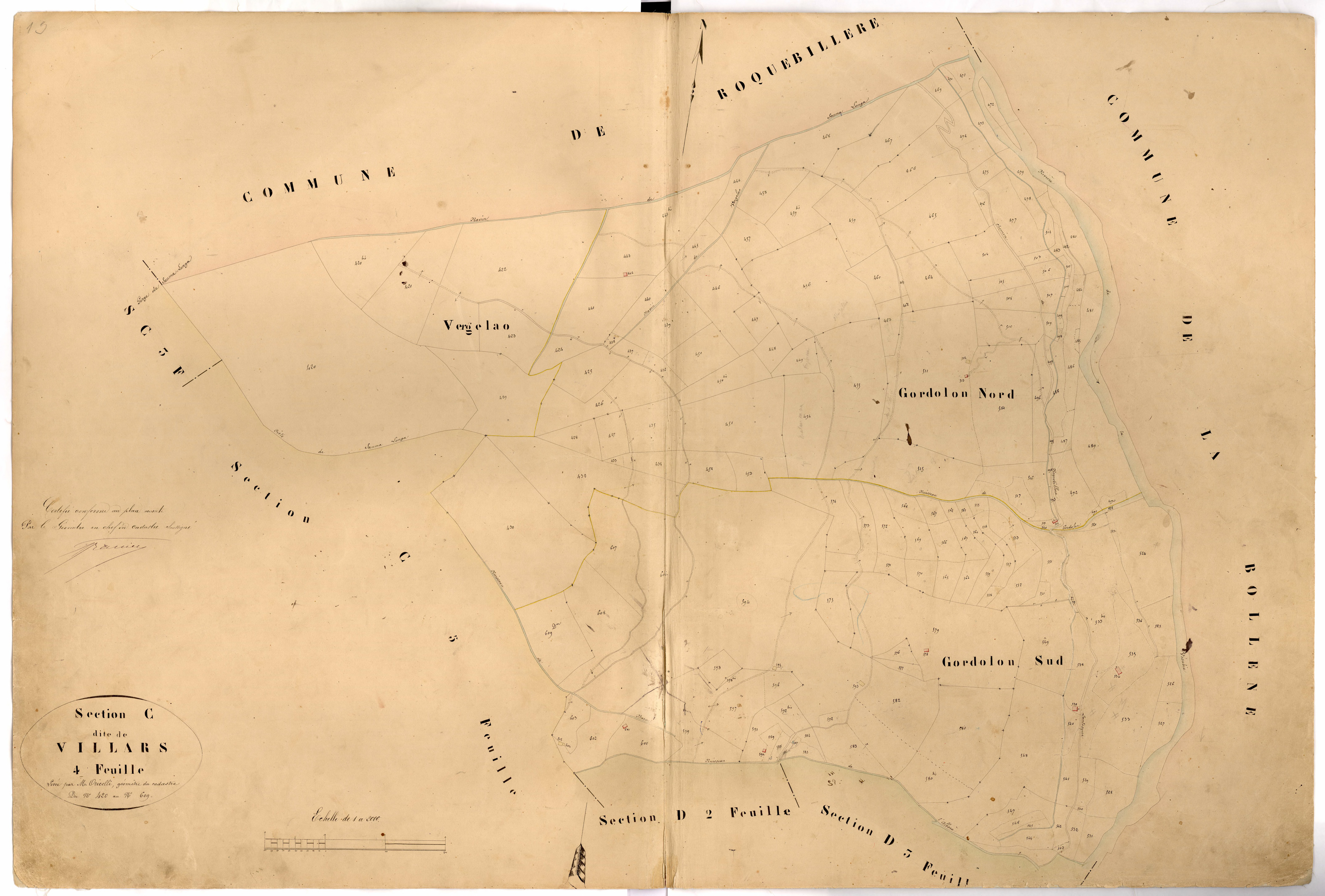 Villars. - Plan de section, C4