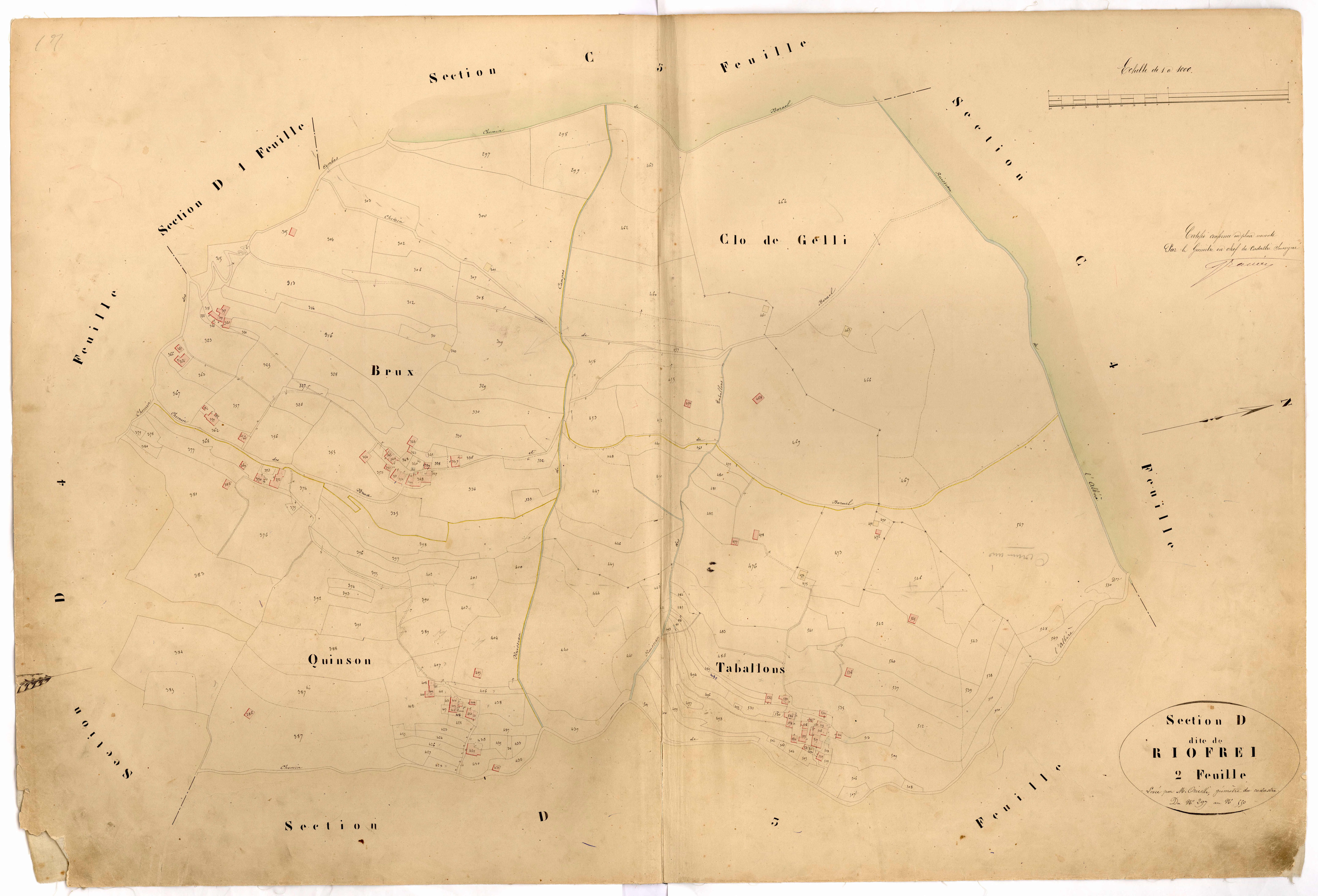 Riofrei. - Plan de section, D2