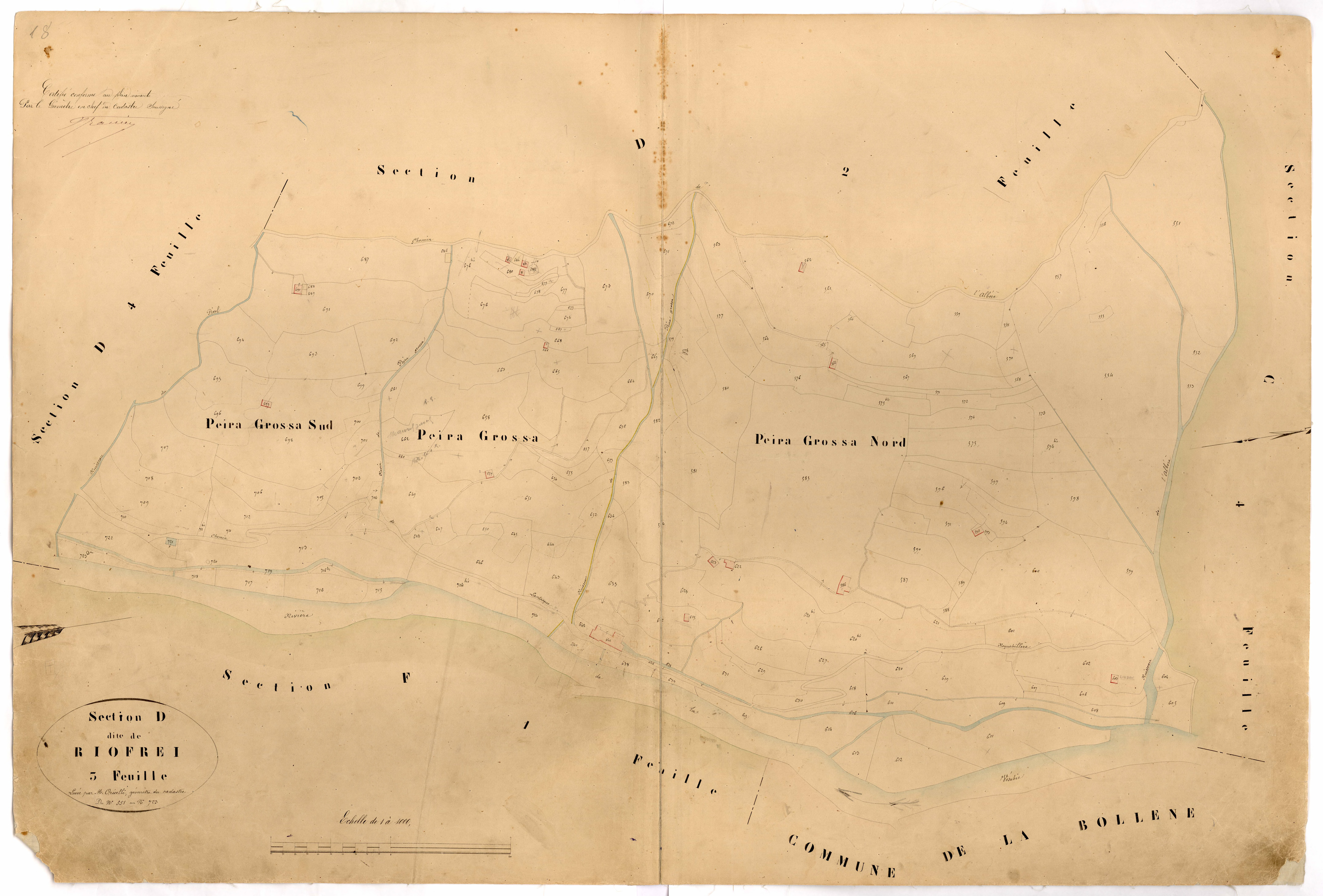 Riofrei. - Plan de section, D3