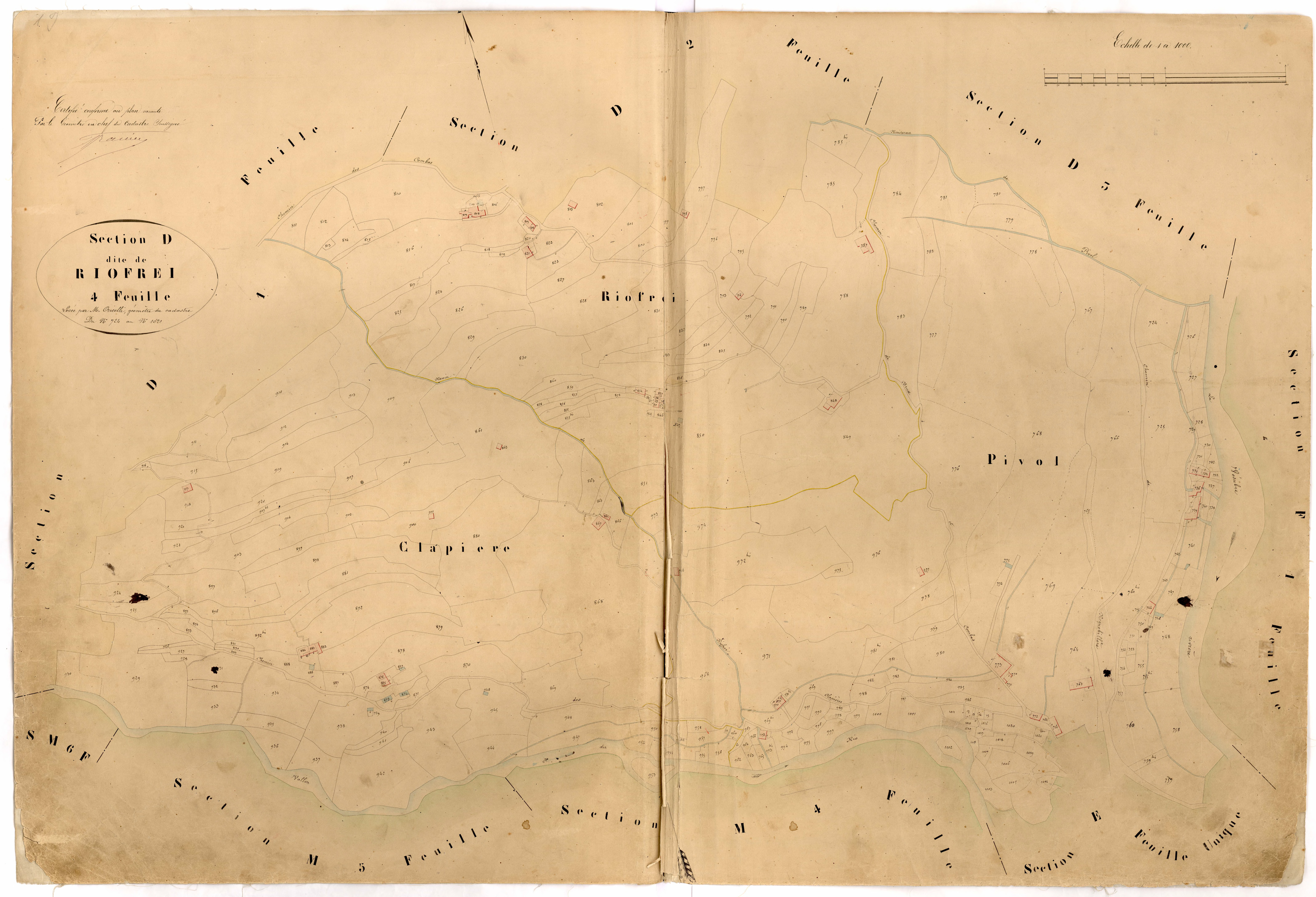 Riofrei. - Plan de section, D4