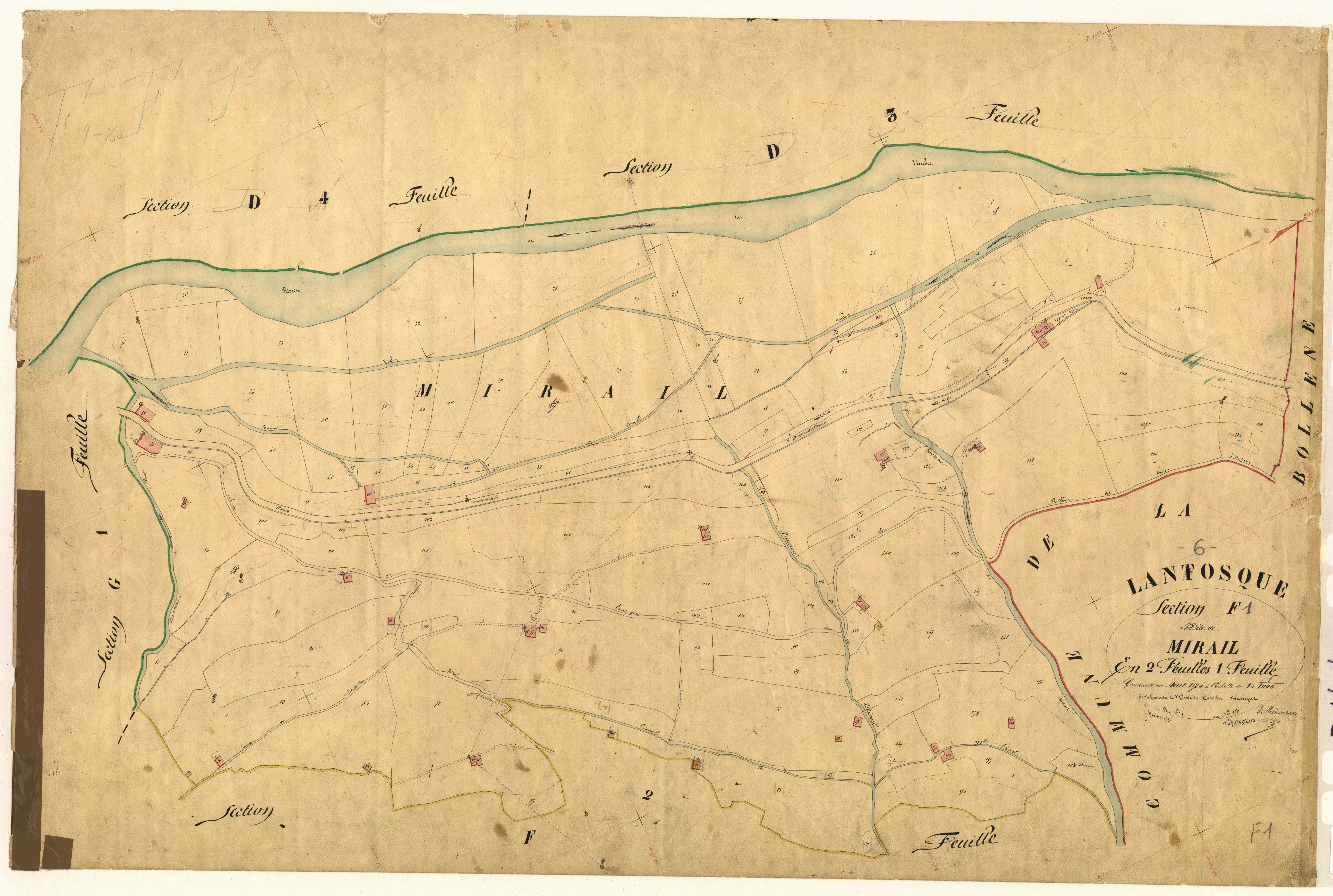 Mirail. - Plan de section, F1