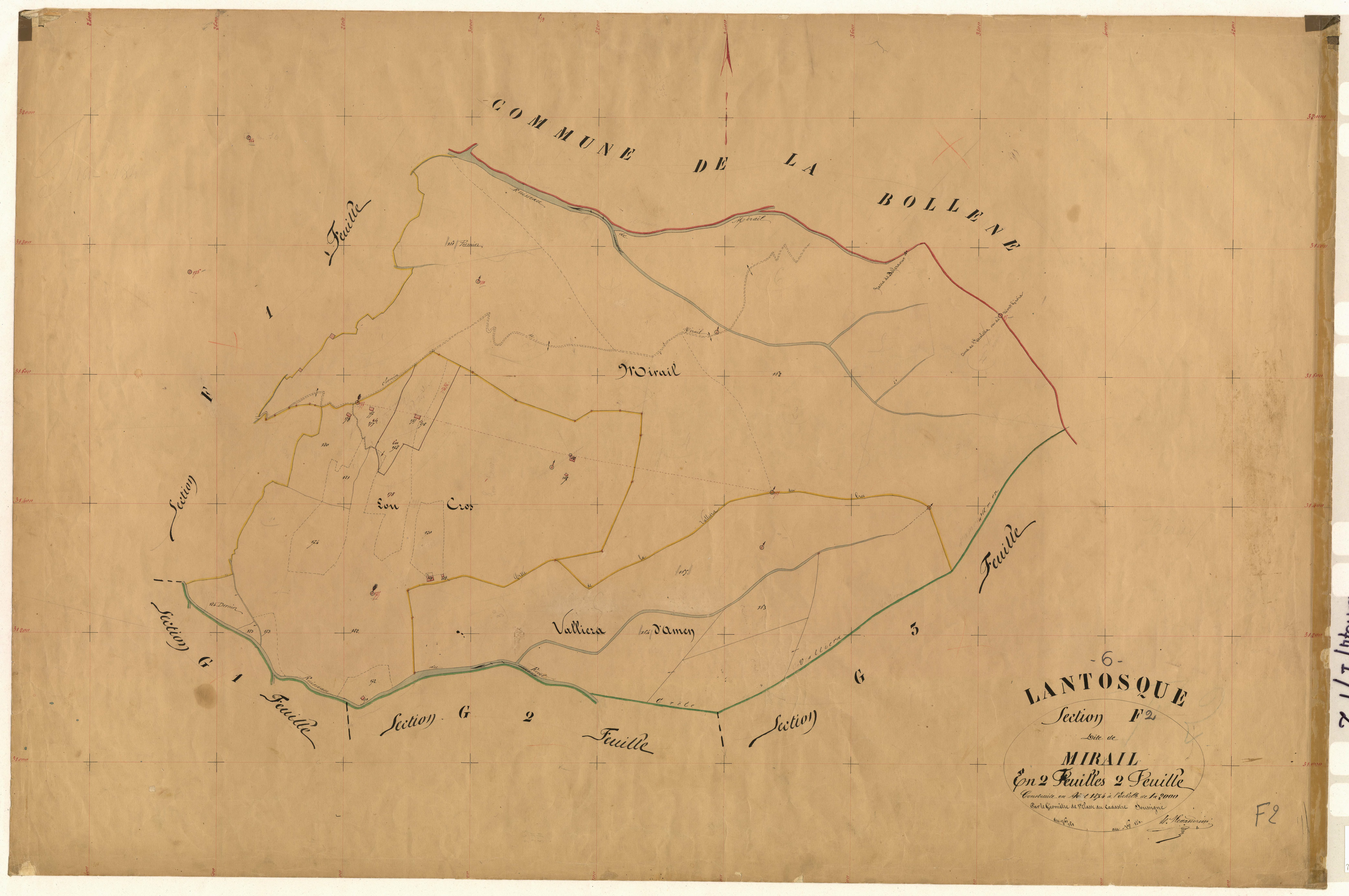 Mirail. - Plan de section, F2