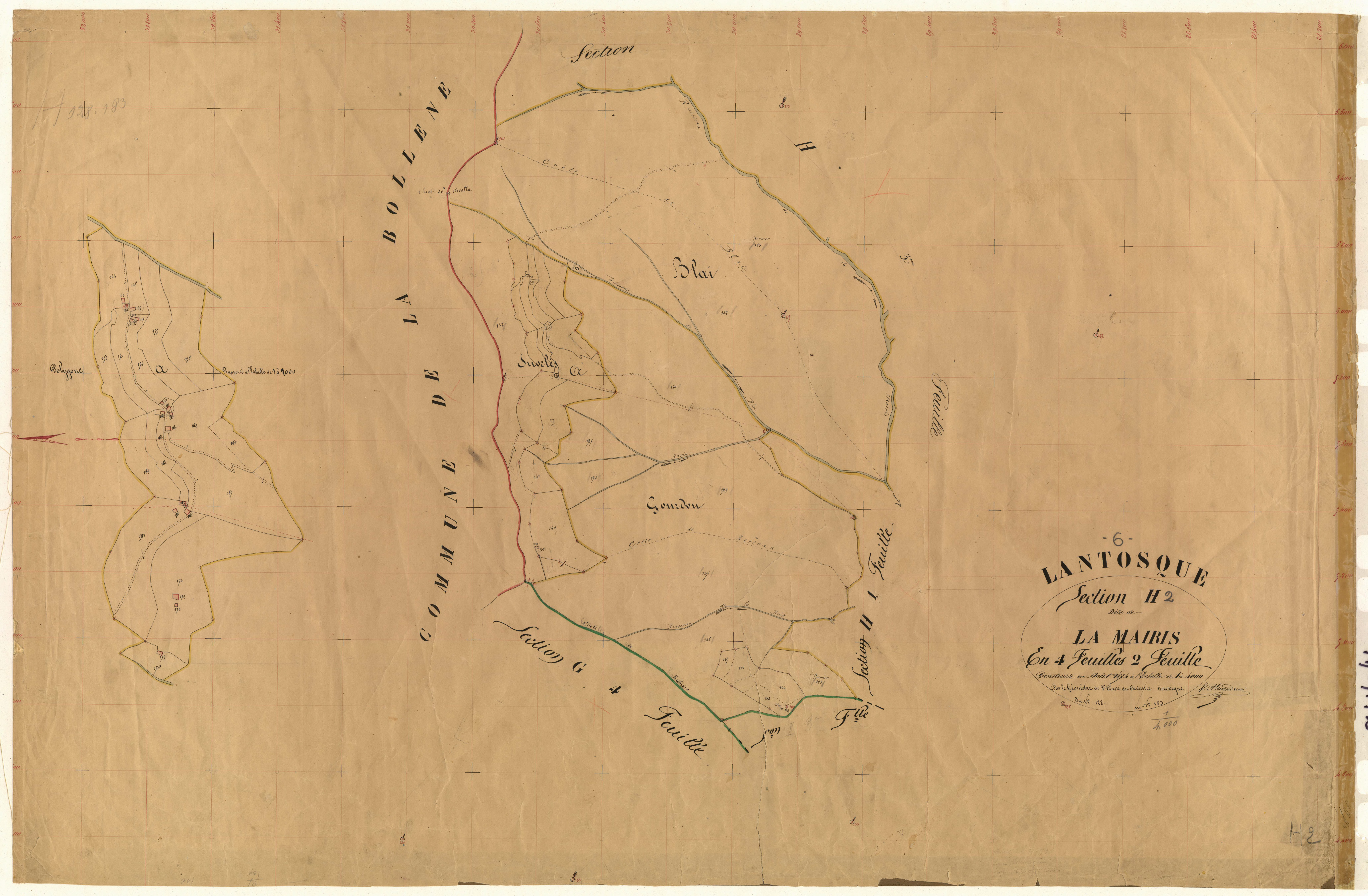 La Maïris. - Plan de section, H2