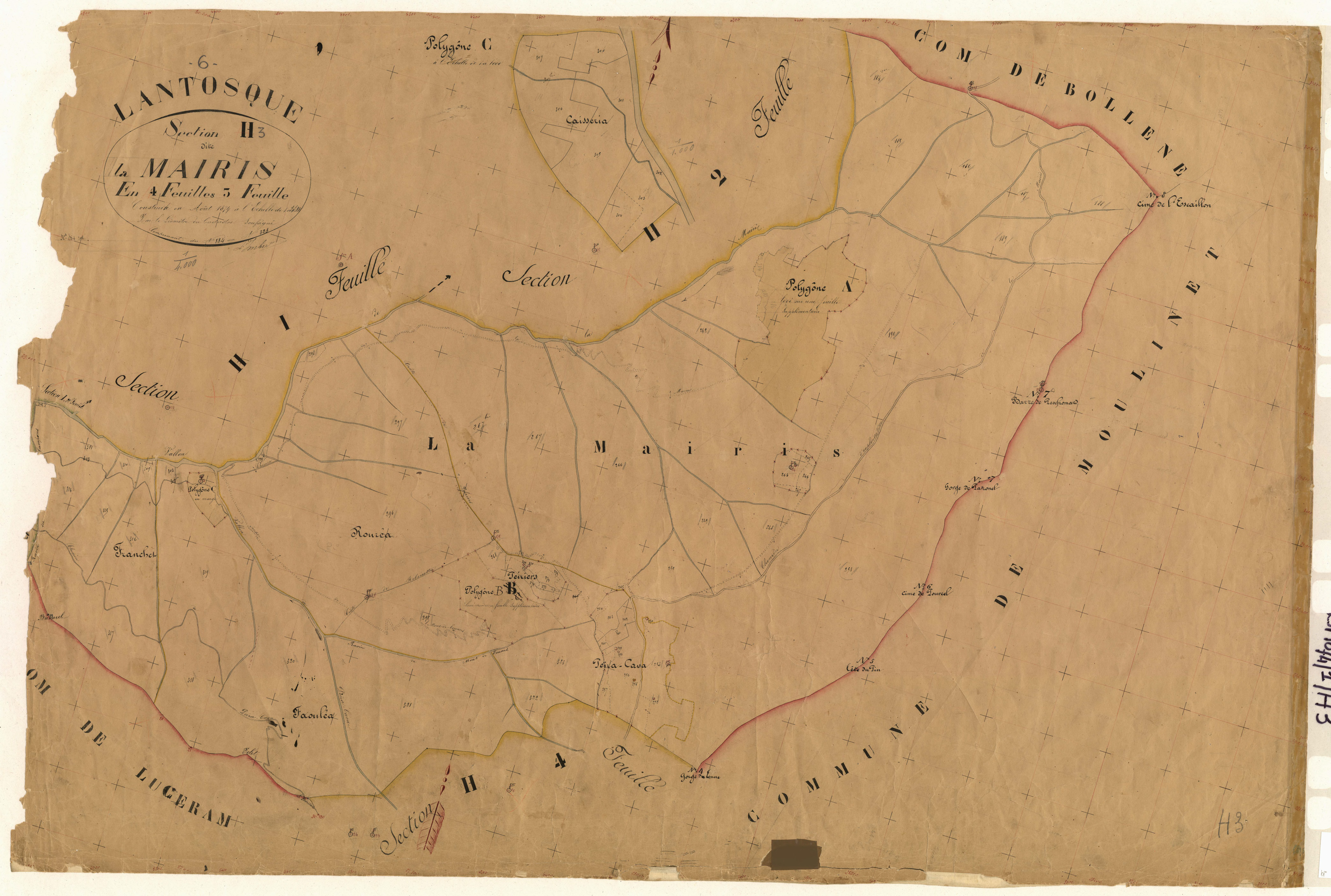 La Maïris. - Plan de section, H3