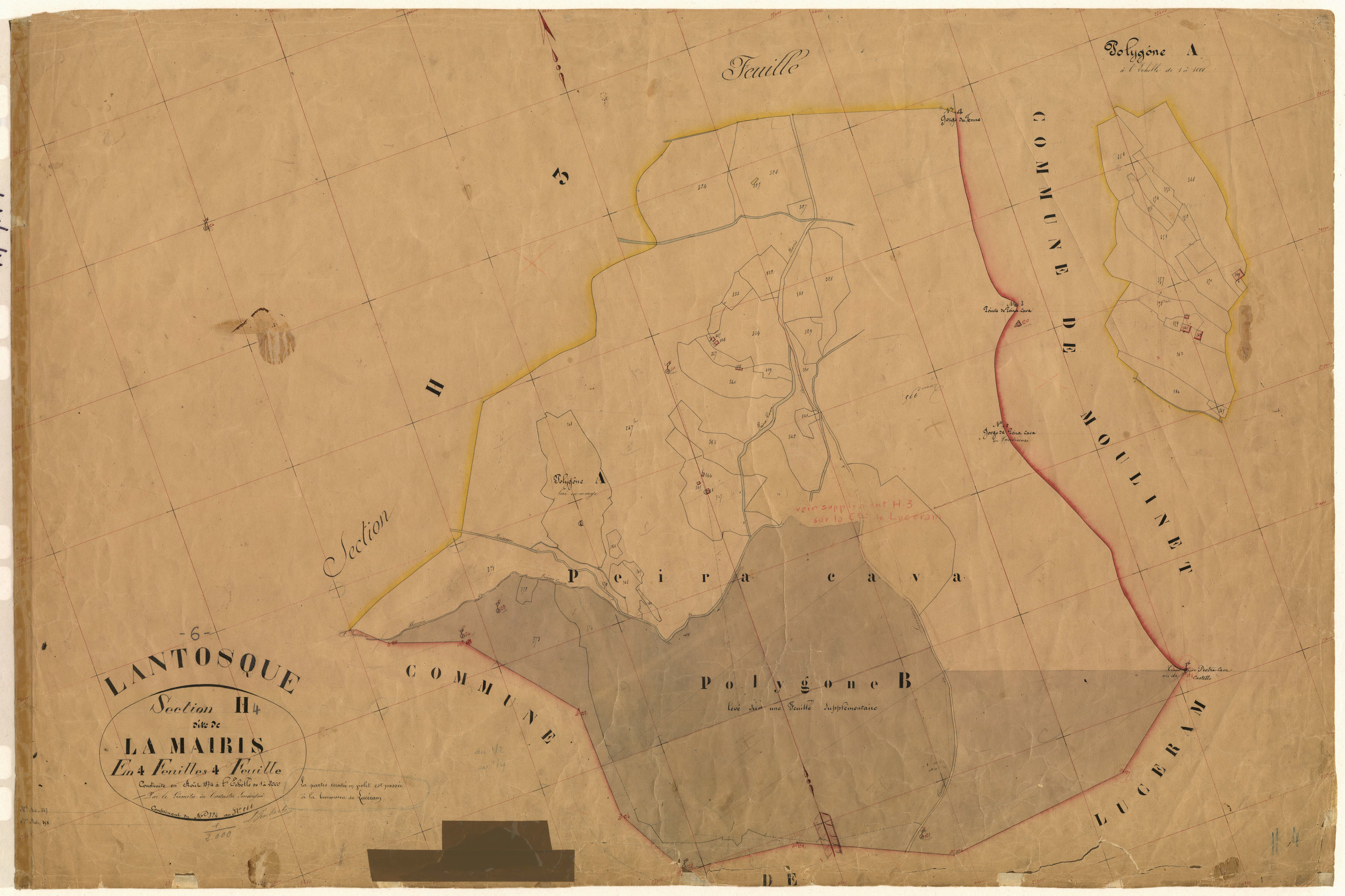 La Maïris. - Plan de section, H4