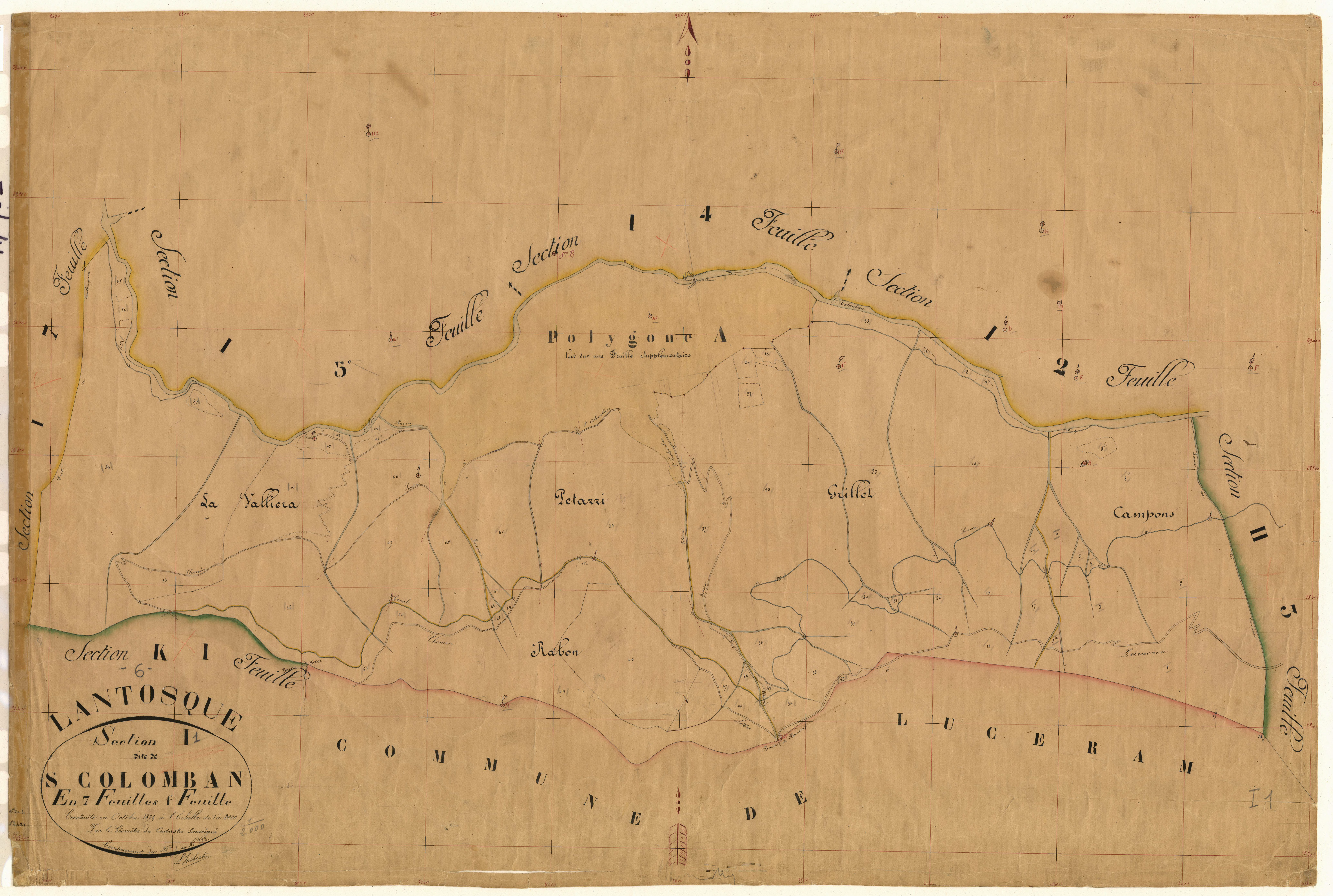 Saint Colomban. - Plan de section, I1