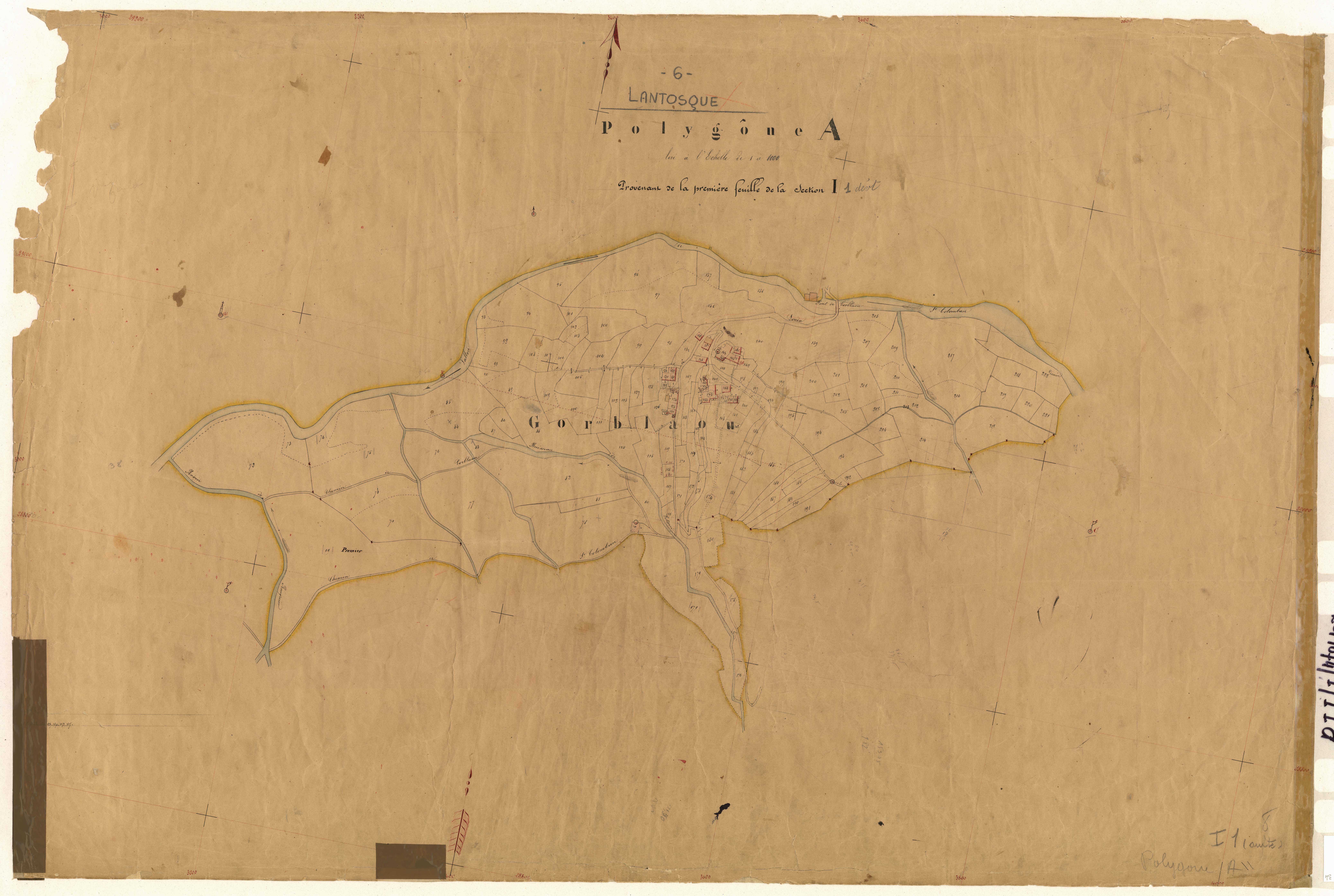 Saint Colomban (développement). - Plan de section, I1(d)