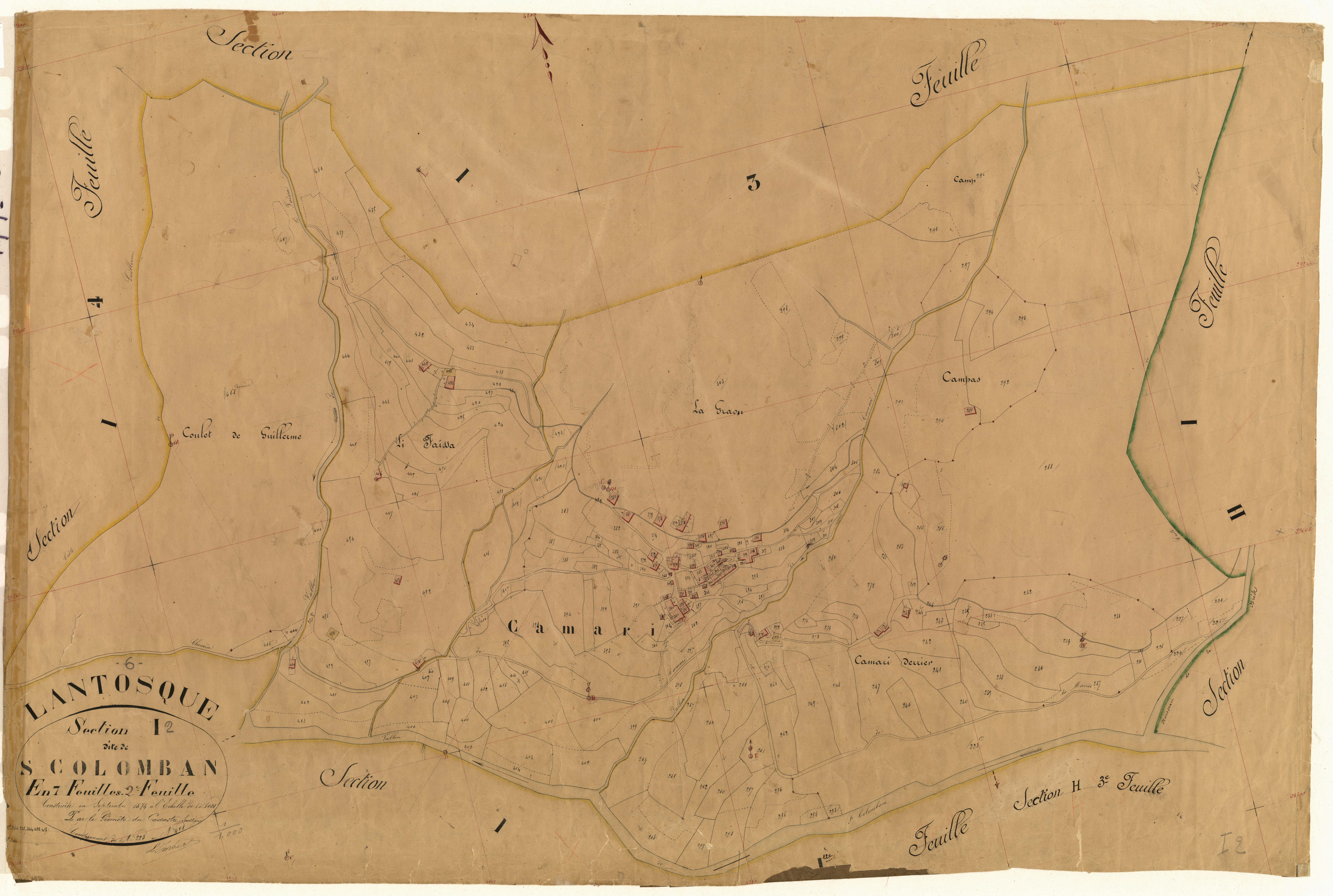 Saint Colomban. - Plan de section, I2