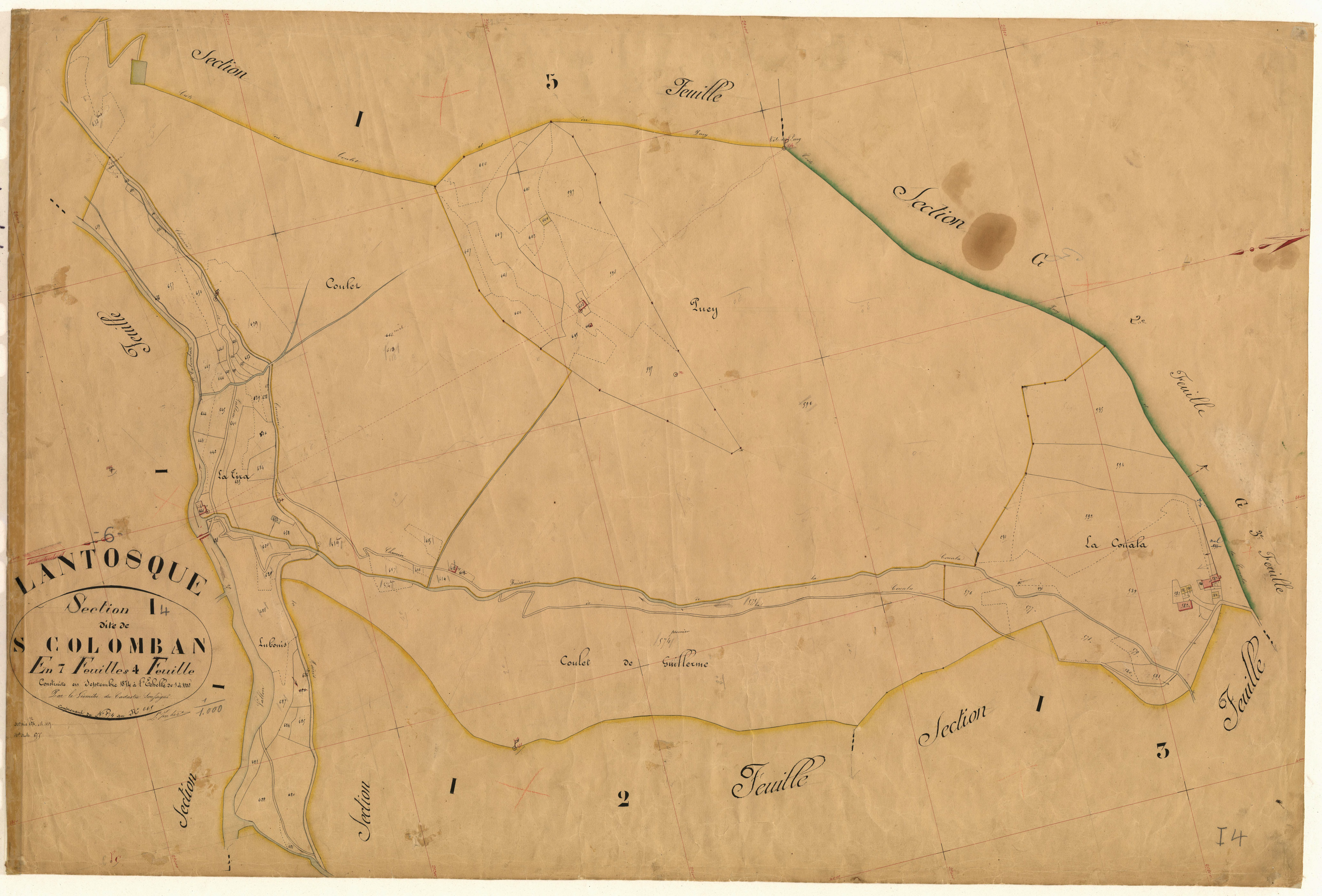 Saint Colomban. - Plan de section, I4