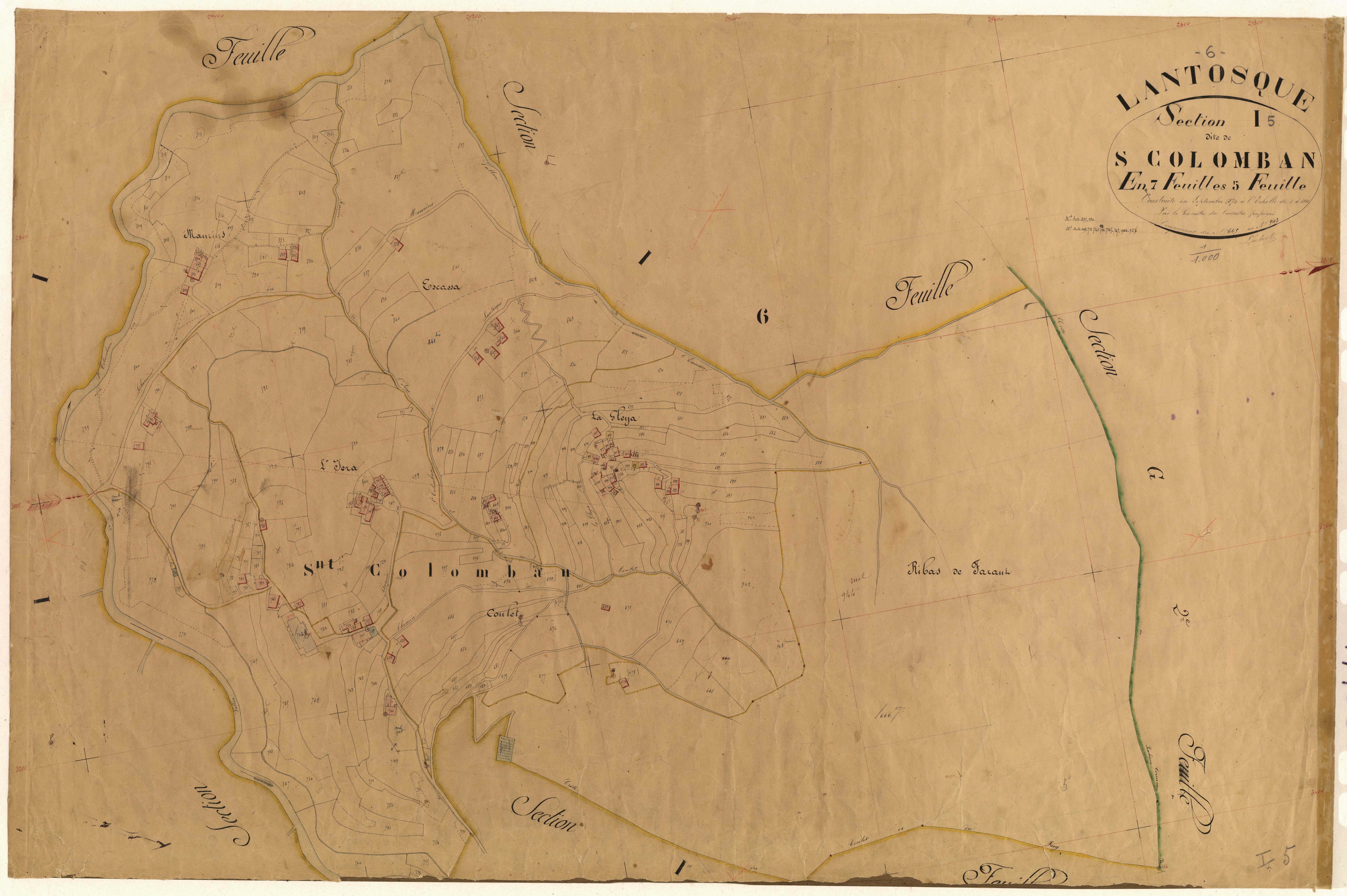 Saint Colomban. - Plan de section, I5