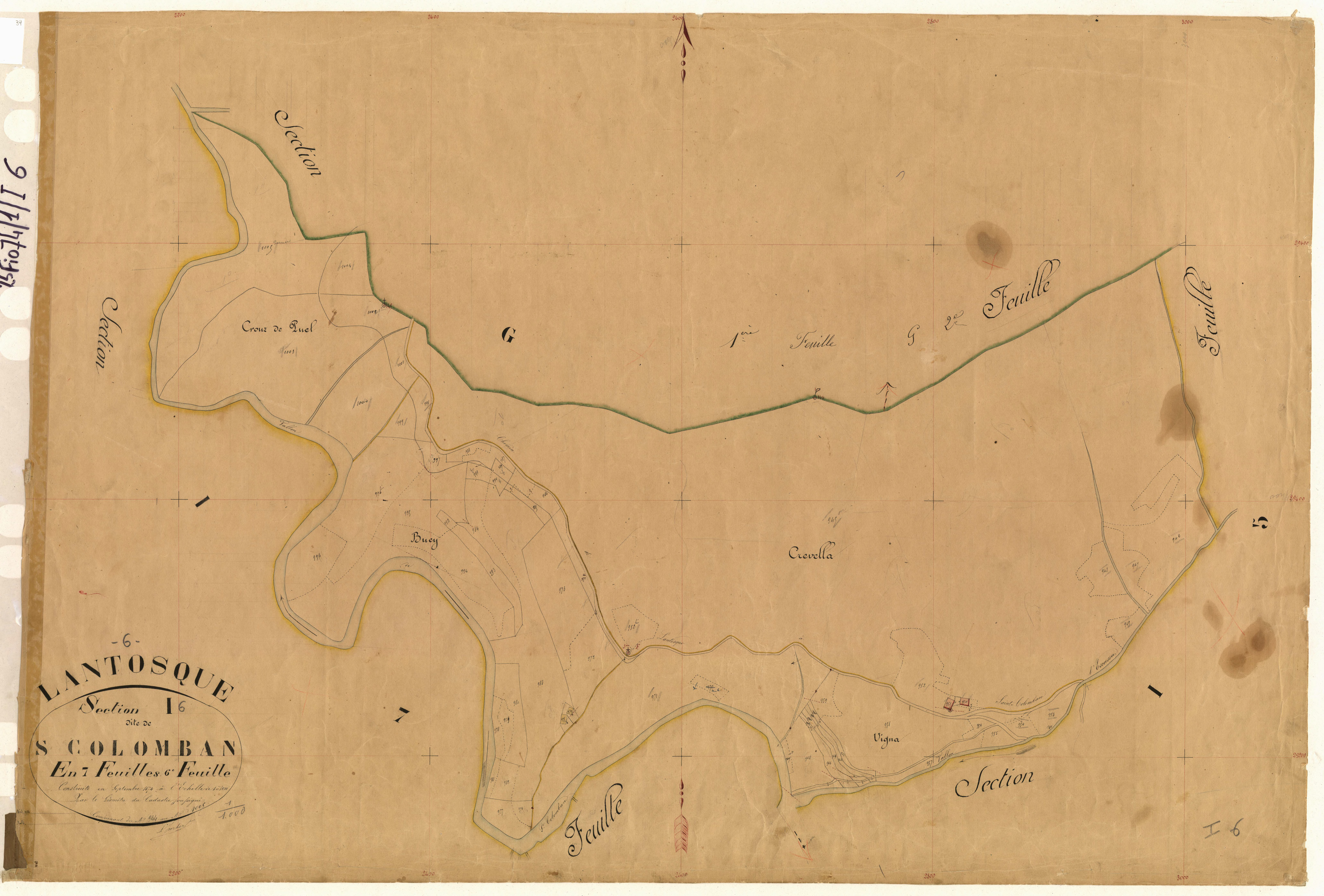 Saint Colomban. - Plan de section, I6