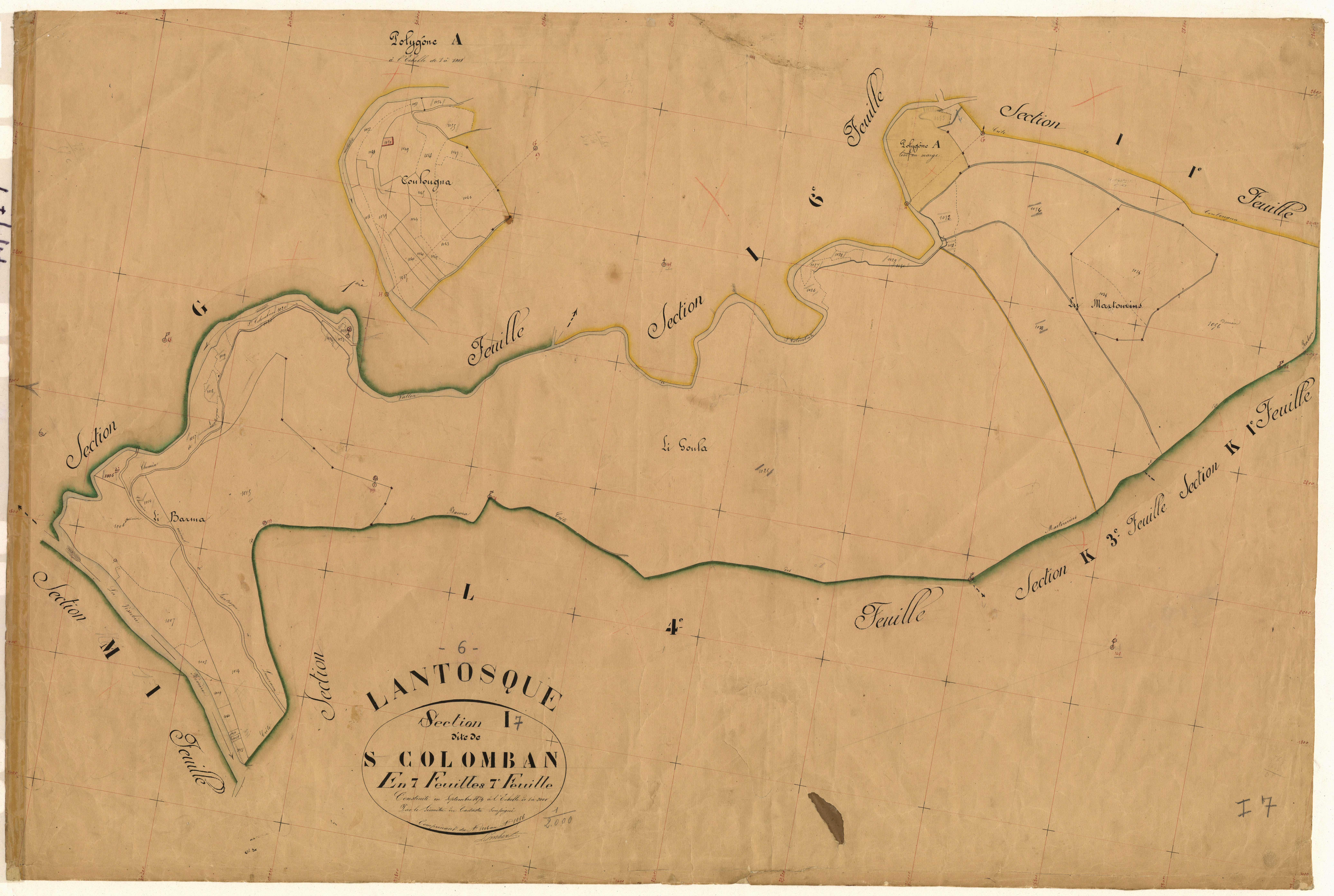 Saint Colomban. - Plan de section, I7