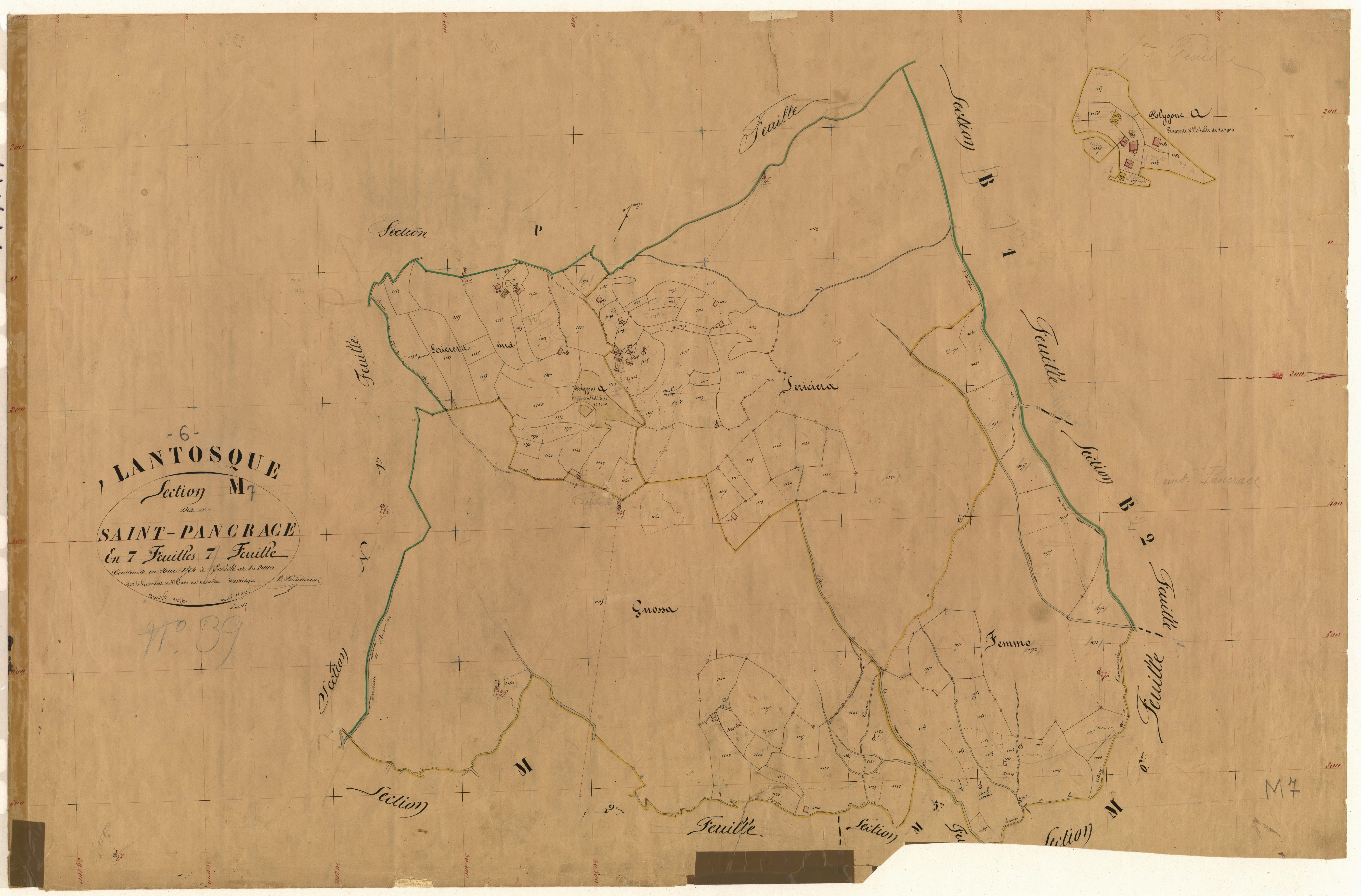 Saint Pancrace. - Plan de section, M7