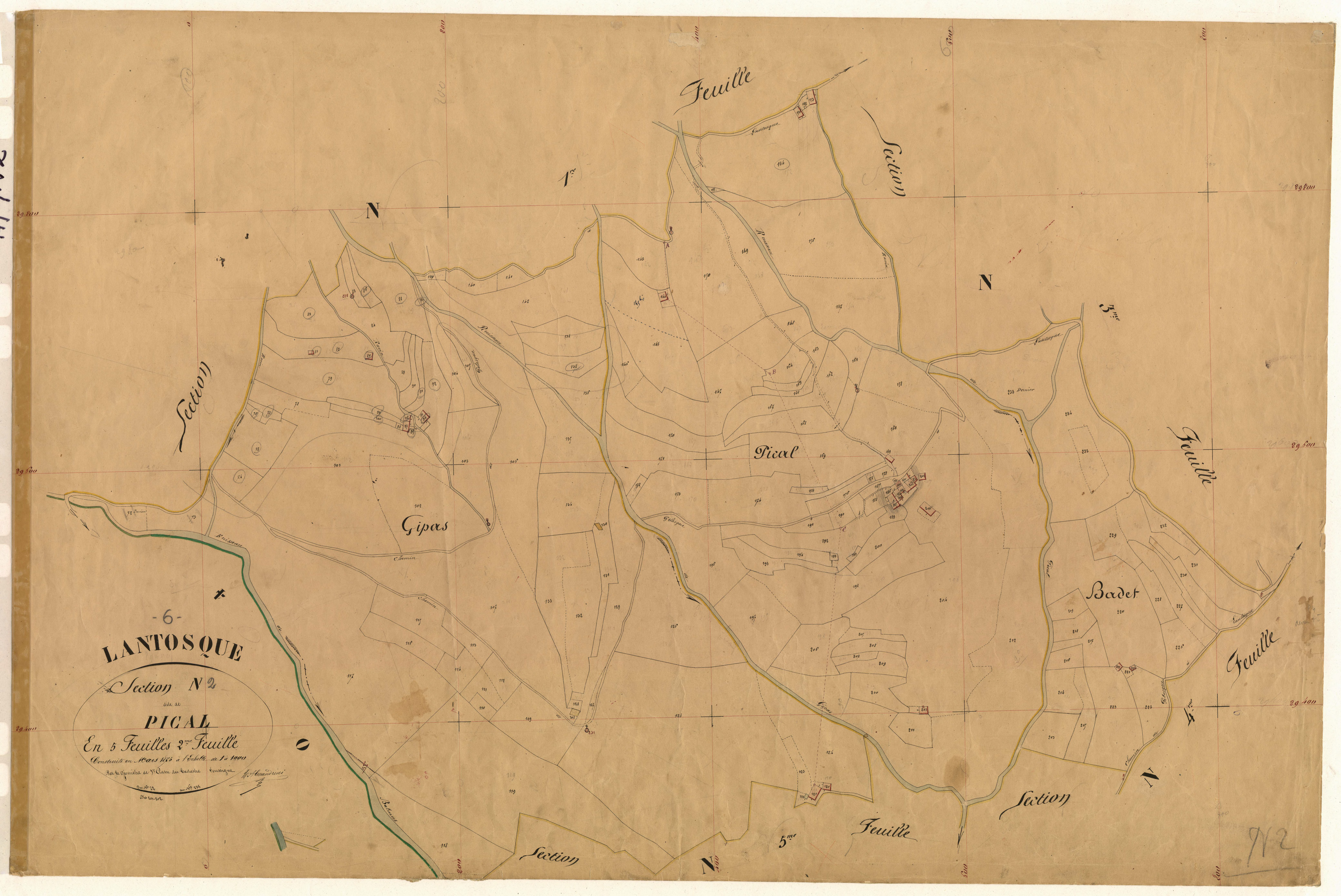 Pical. - Plan de section, N2