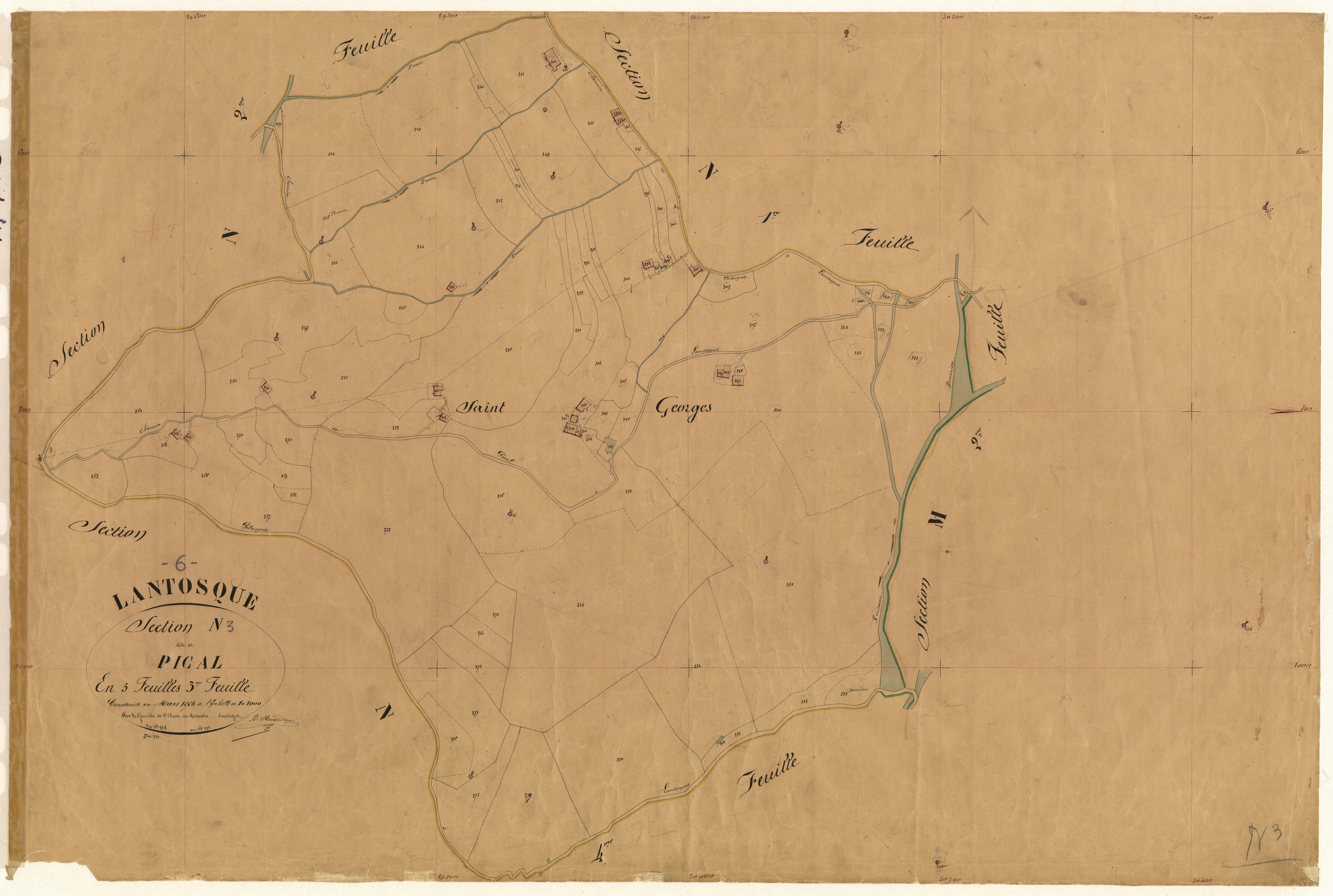 Pical. - Plan de section, N3