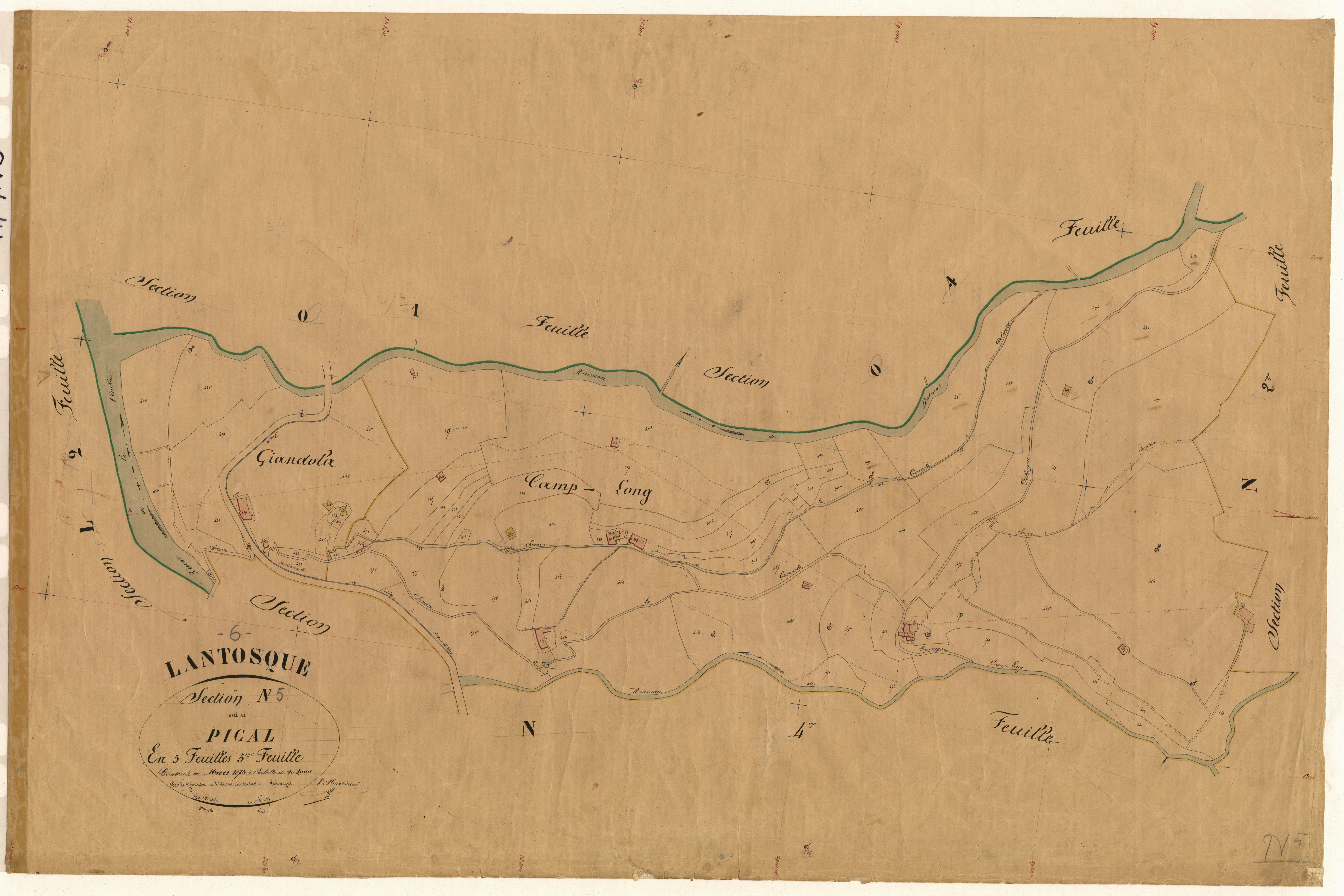 Pical. - Plan de section, N5