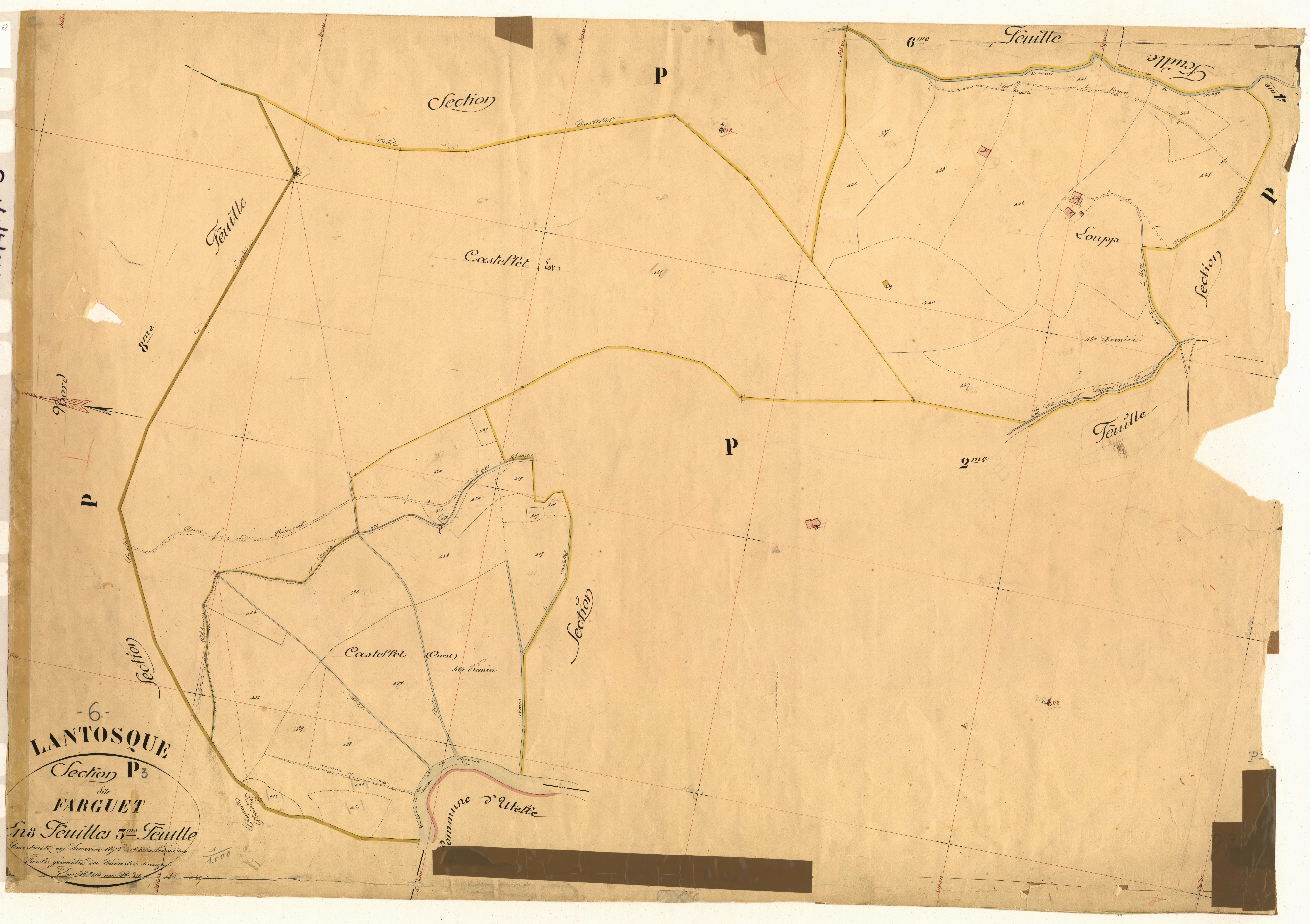 Farguet. - Plan de section, P3