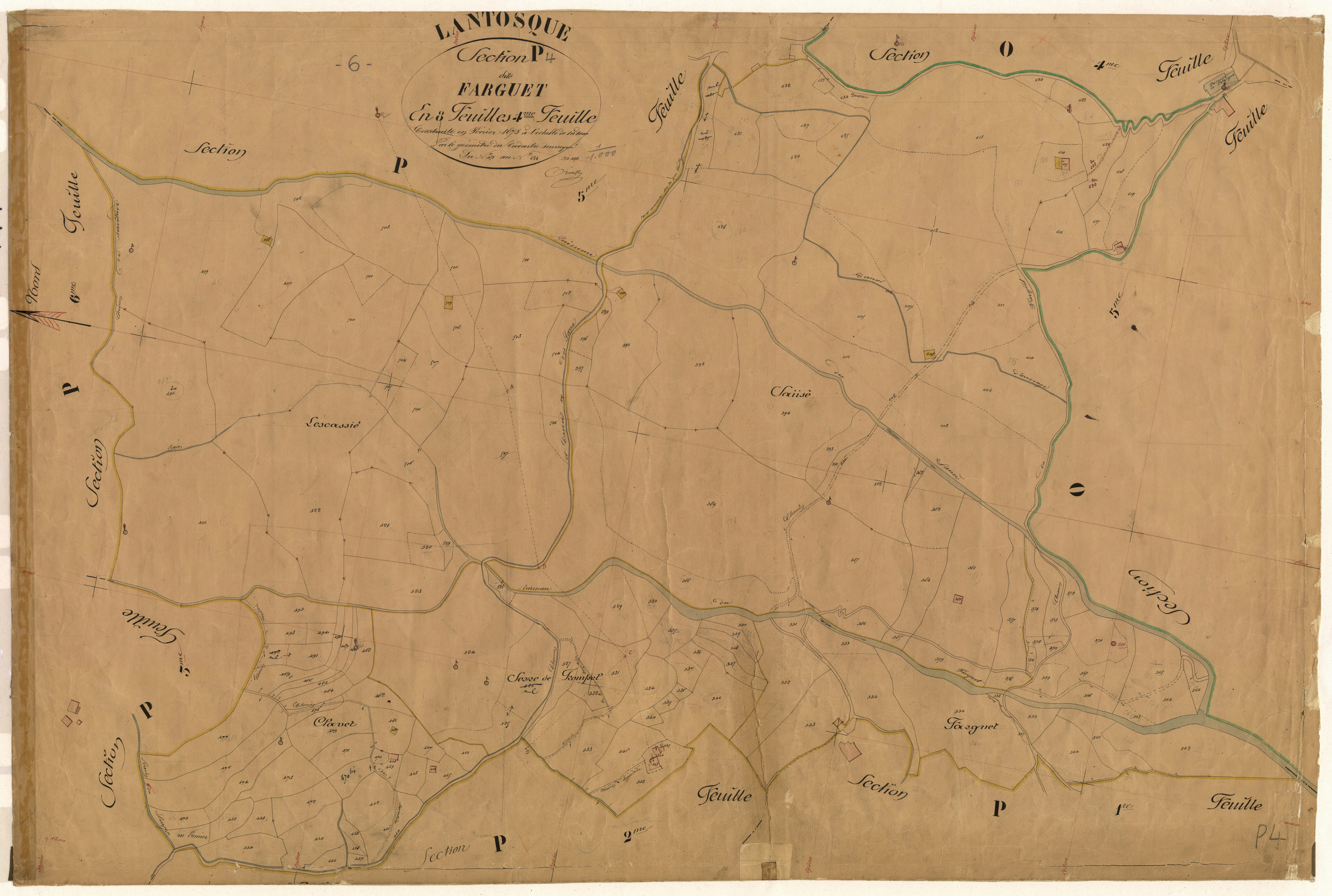 Farguet. - Plan de section, P4