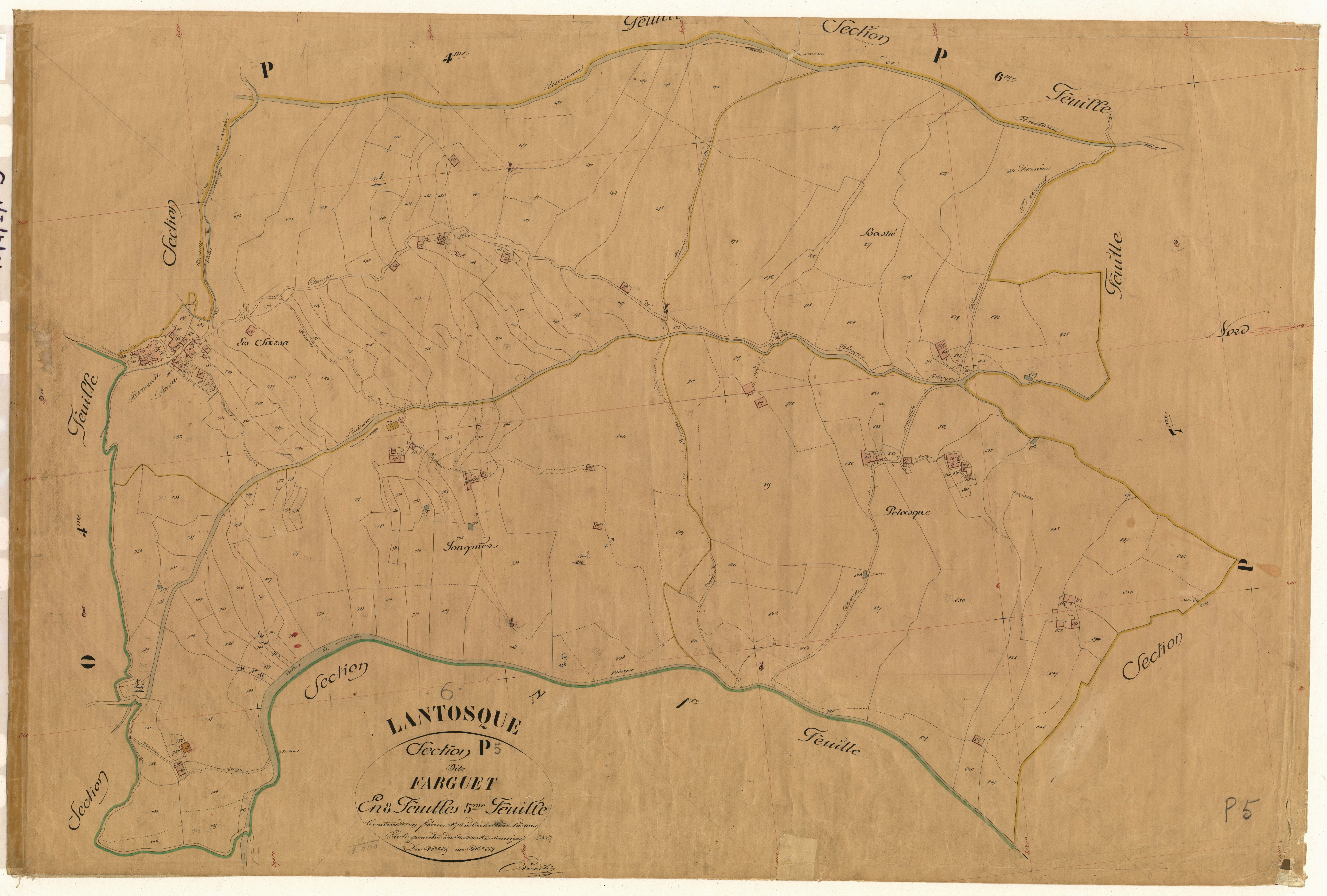 Farguet. - Plan de section, P5