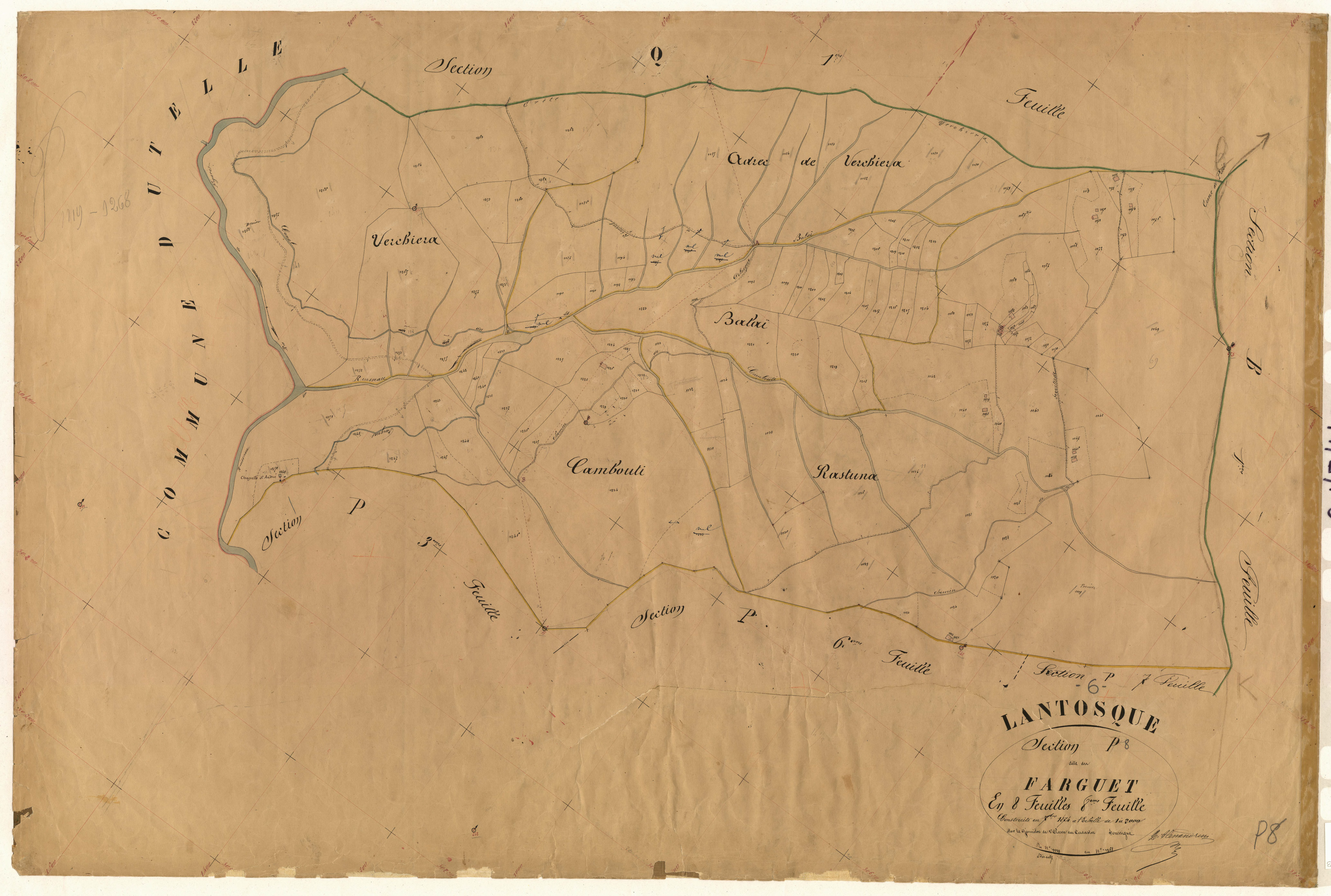 Farguet. - Plan de section, P8