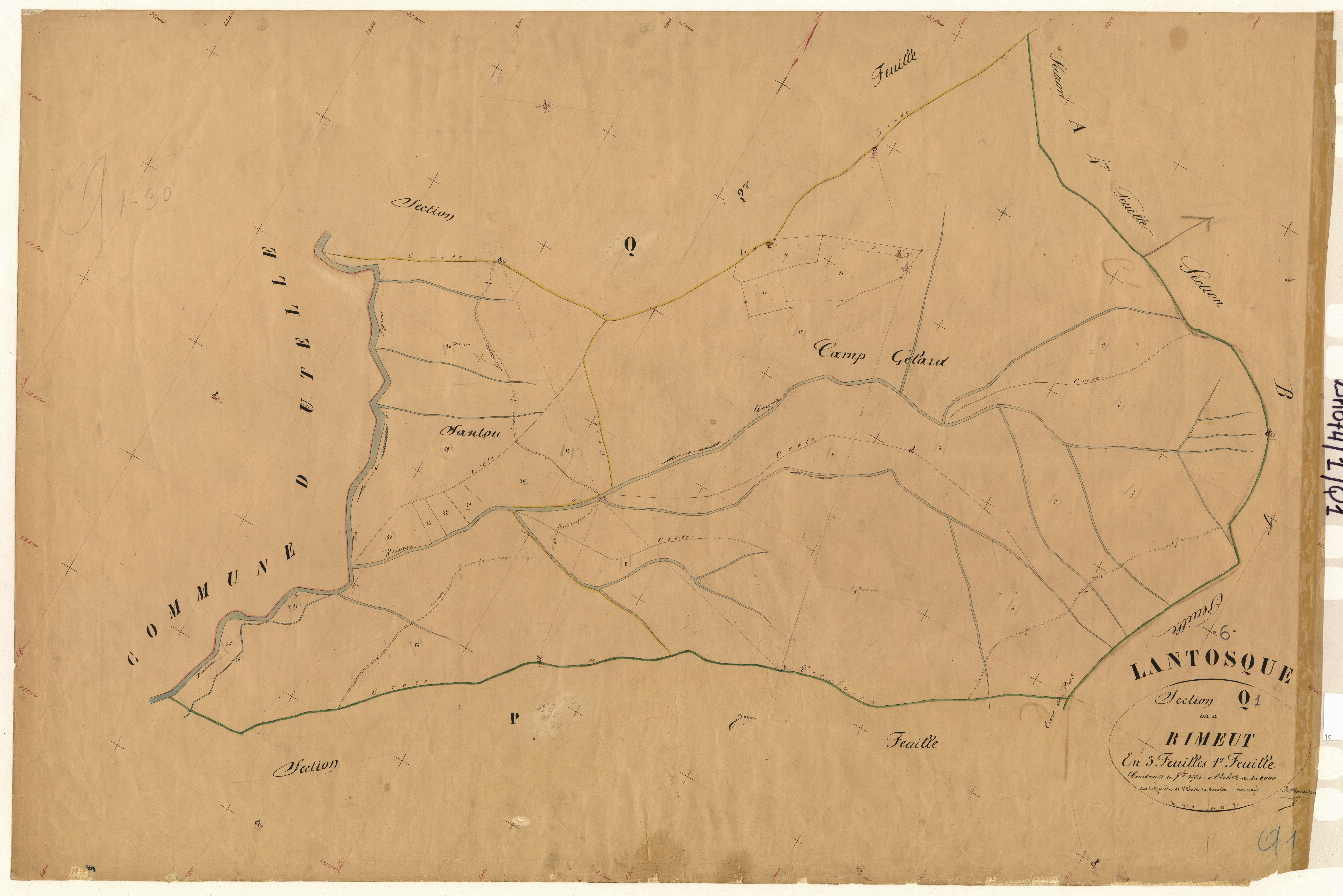 Rimeut. - Plan de section, Q1