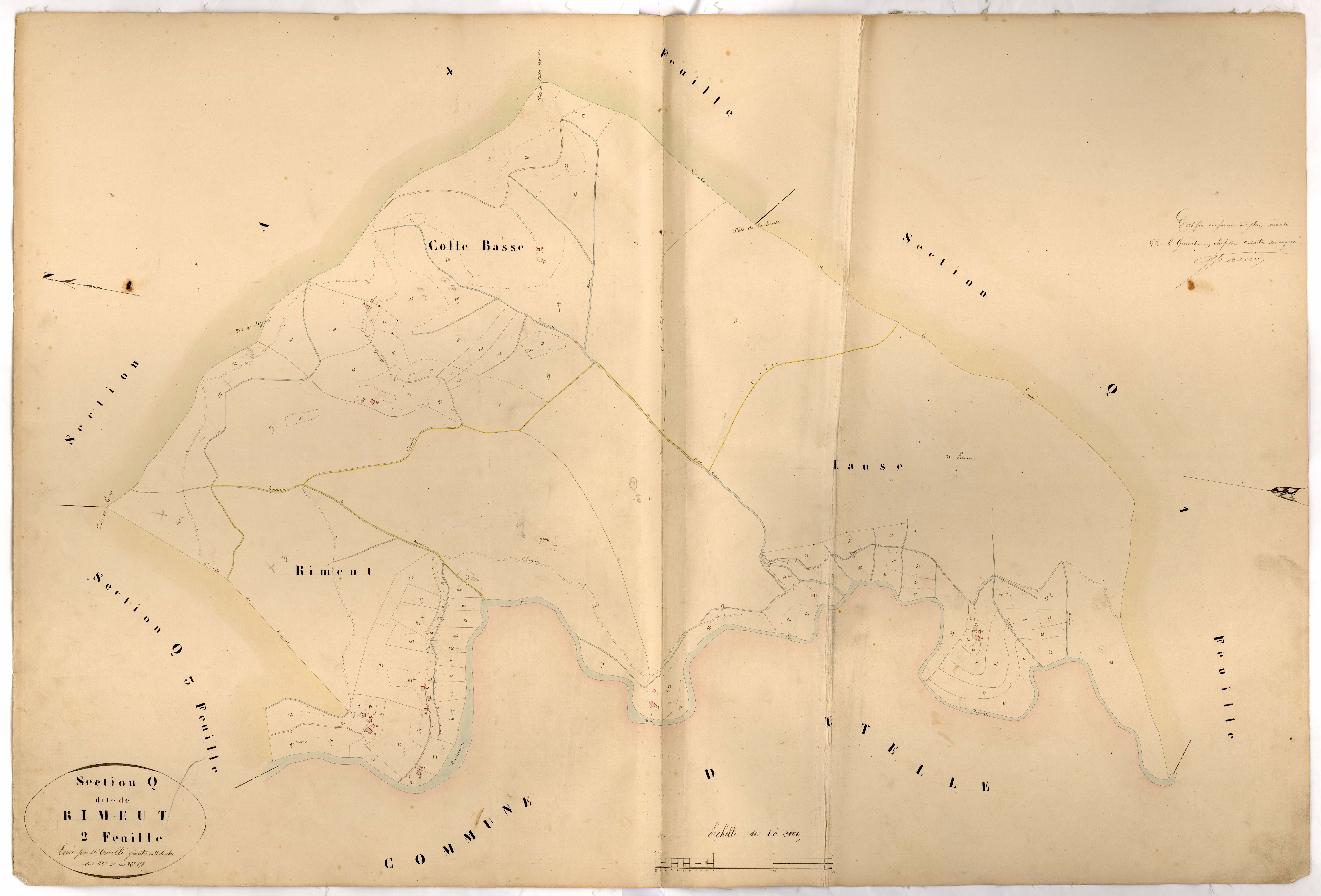 Rimeut. - Plan de section, Q2