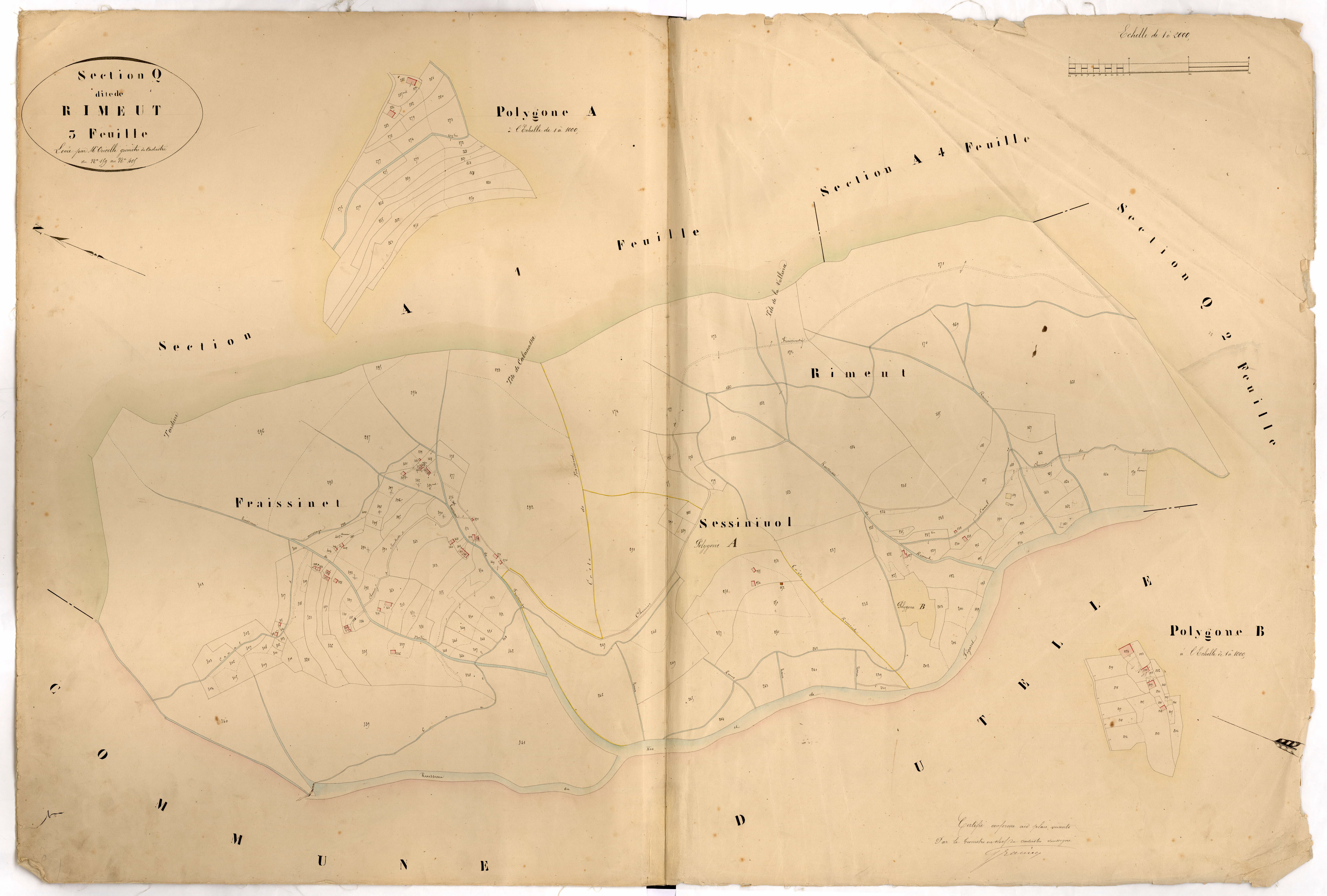 Rimeut. - Plan de section, Q3