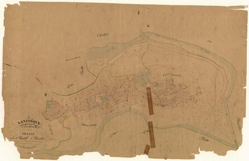 Le Village. - Plan de section, E