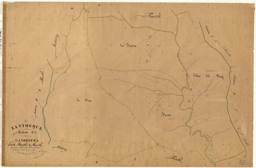 Candegues. - Plan de section, G2