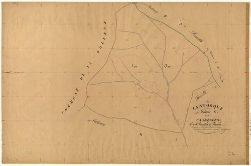 Candegues. - Plan de section, G4