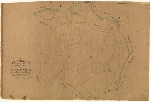 Saint Pancrace. - Plan de section, M4