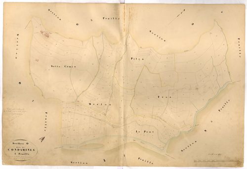 Condamines. - Plan de section, O1
