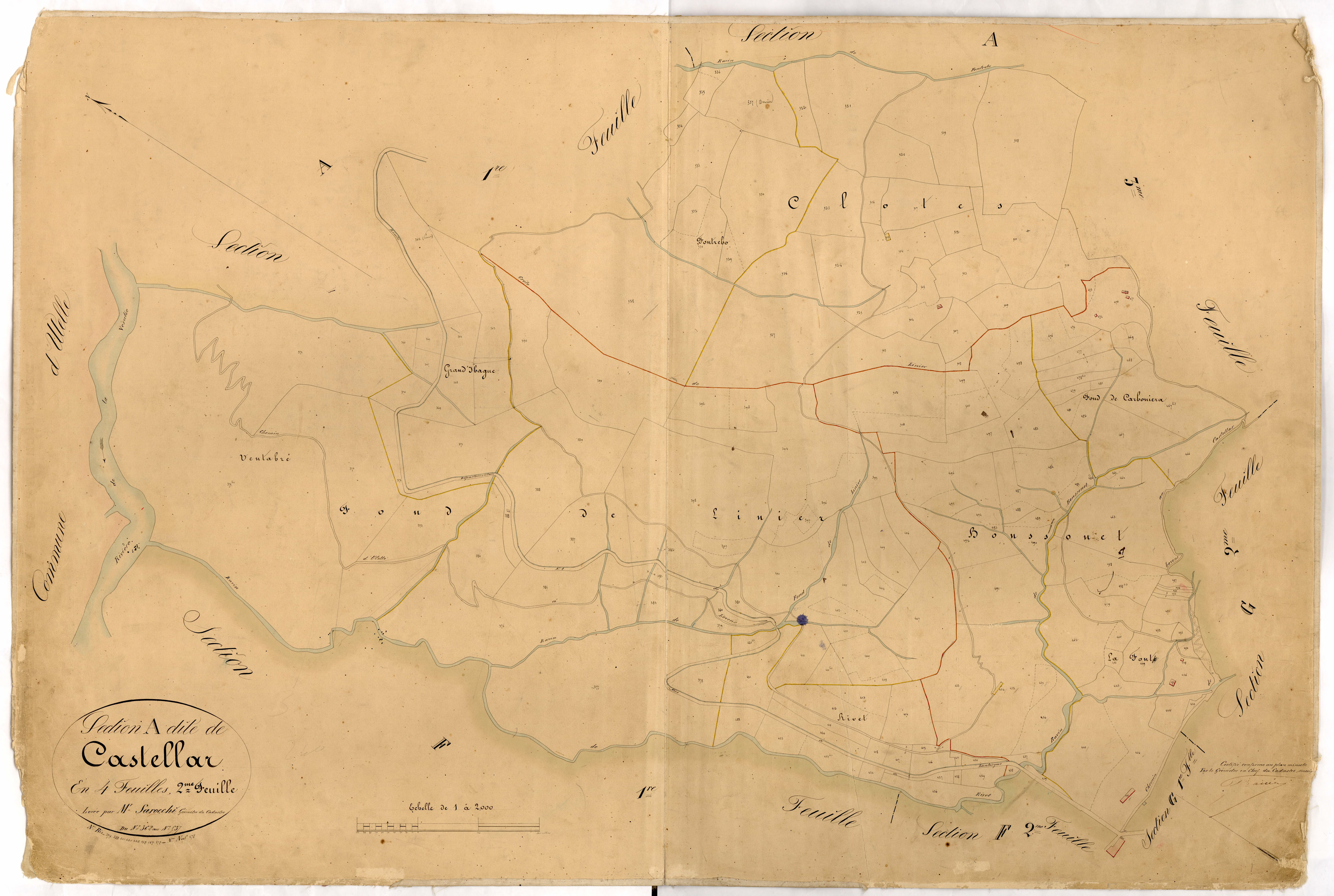 Castellar. - Plan de section, A2