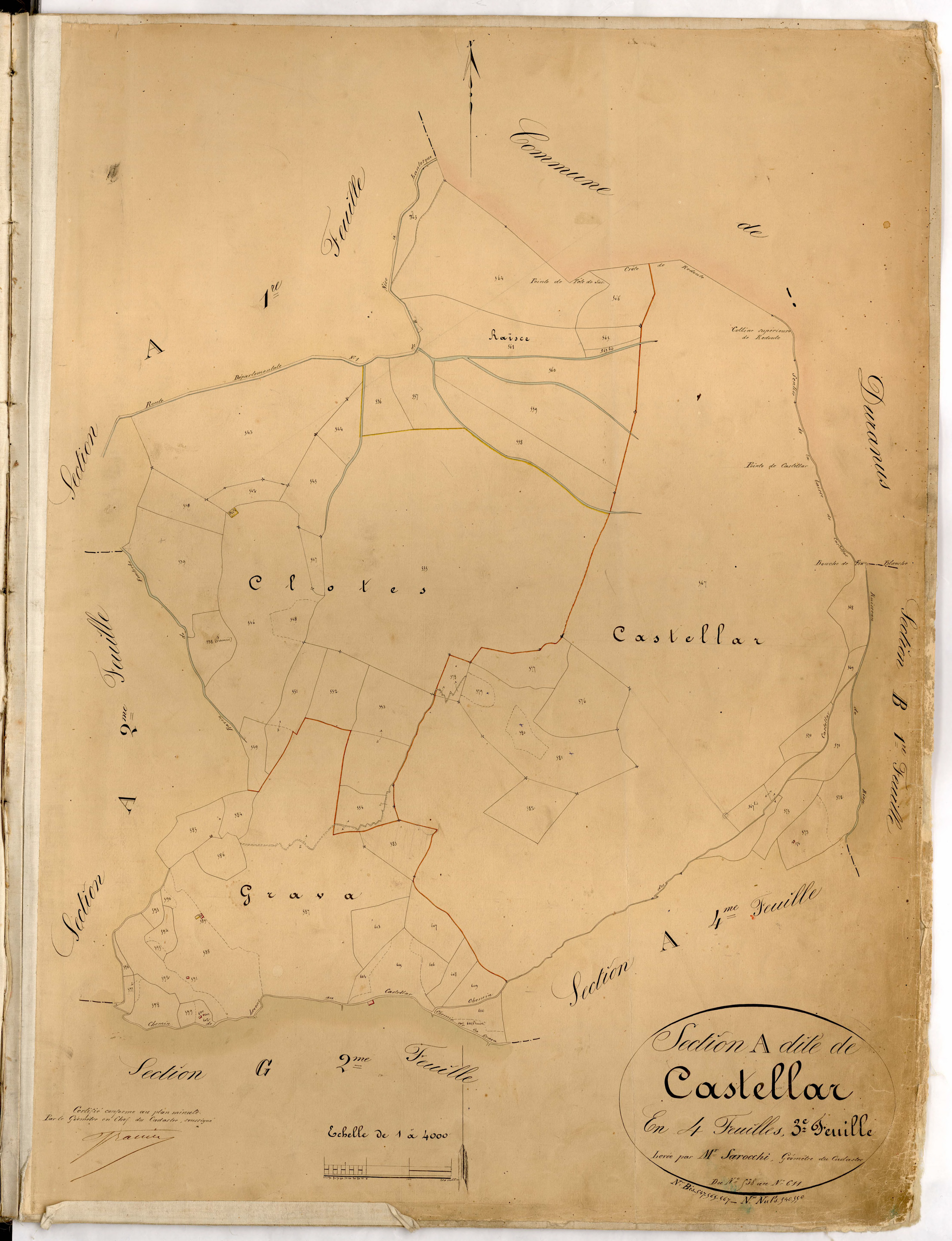 Castellar. - Plan de section, A3