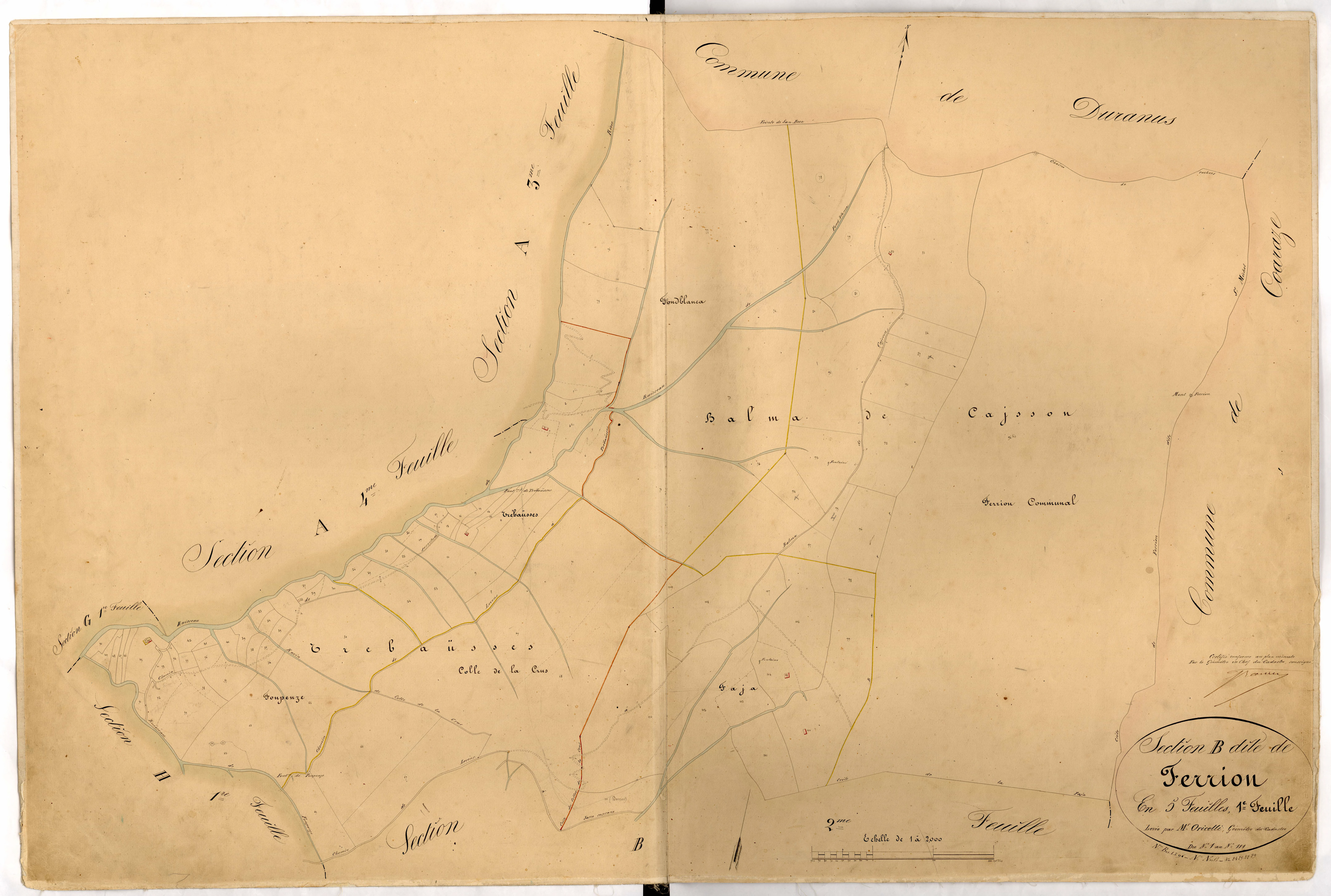 Ferrion. - Plan de section, B1