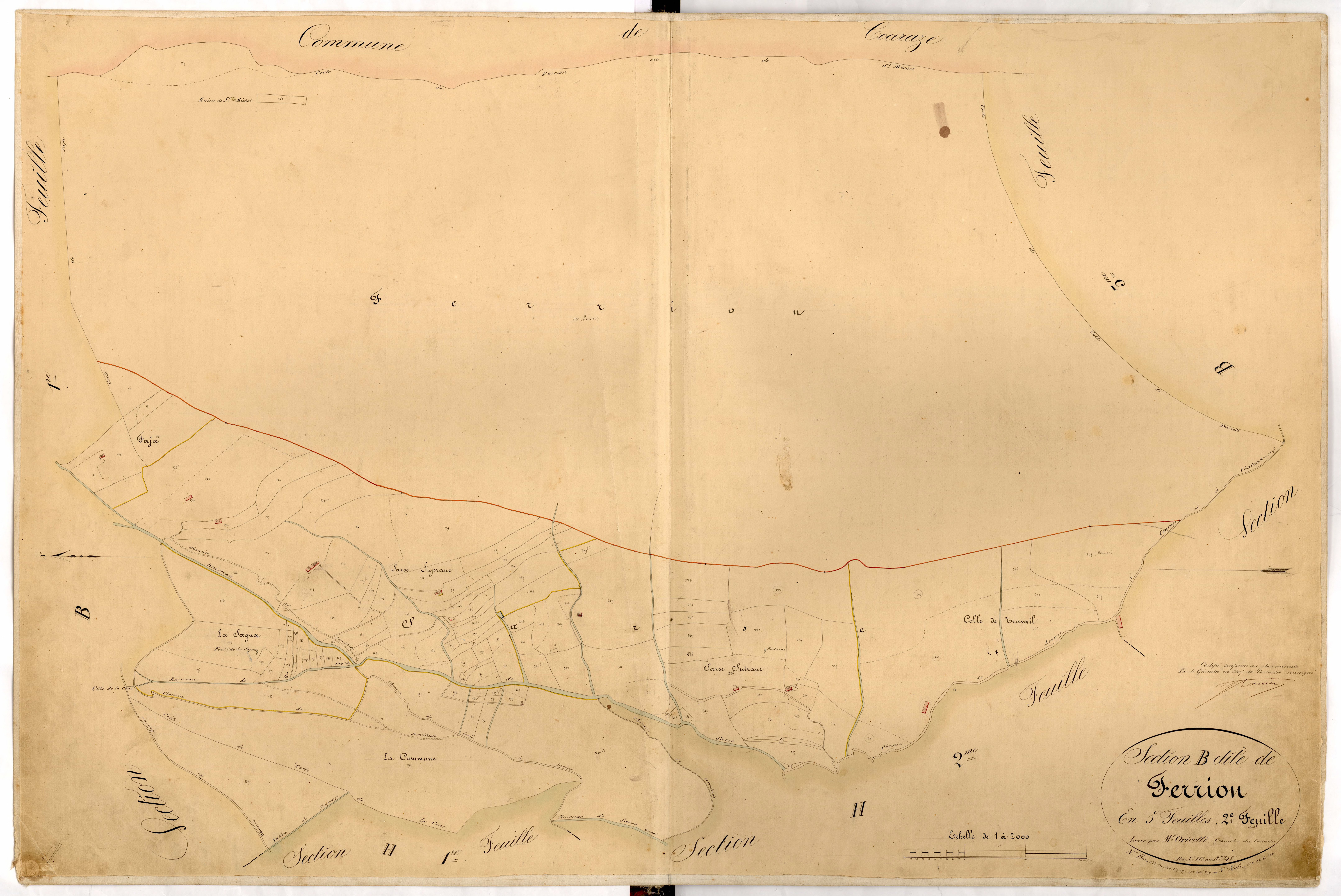 Ferrion. - Plan de section, B2