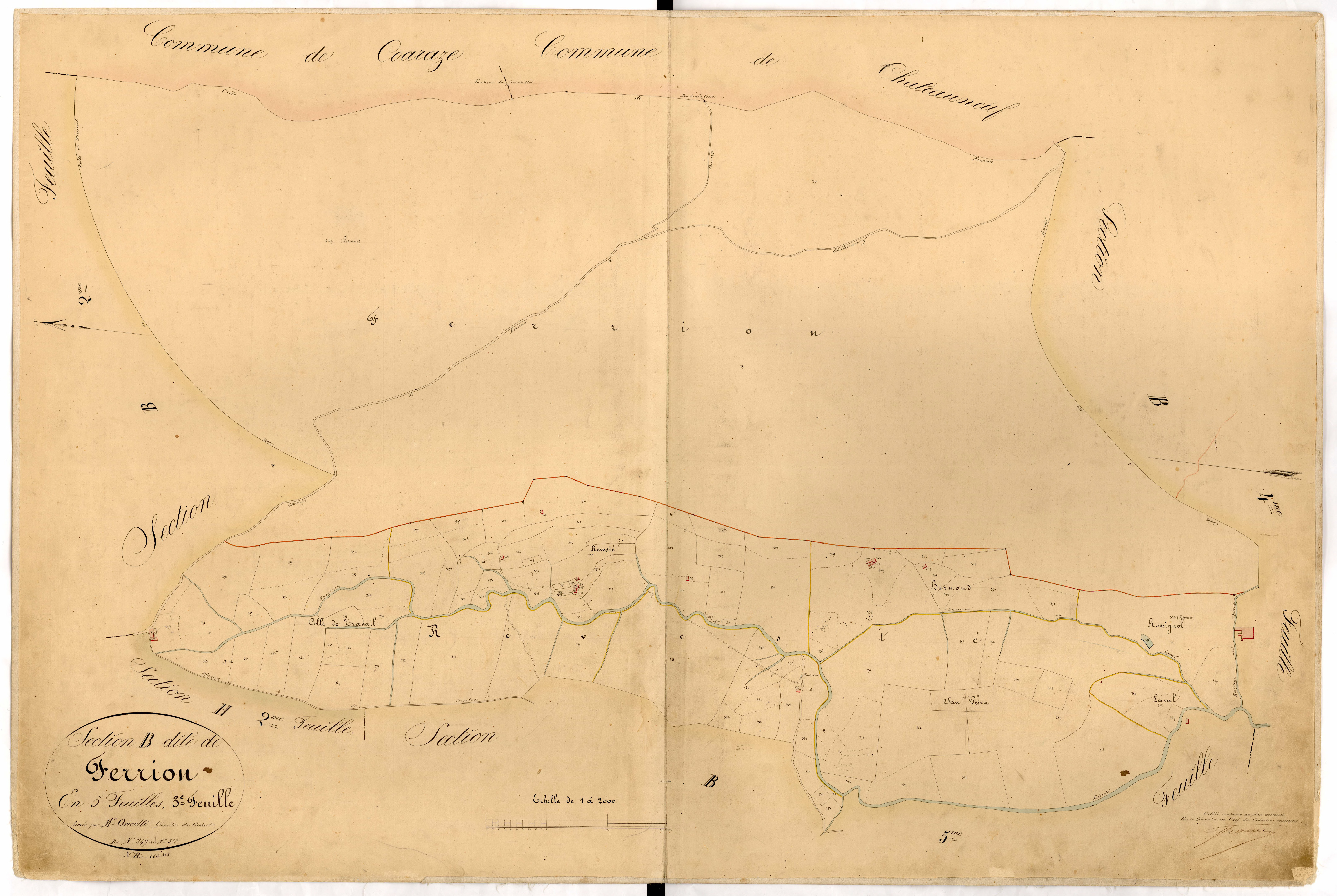 Ferrion. - Plan de section, B3