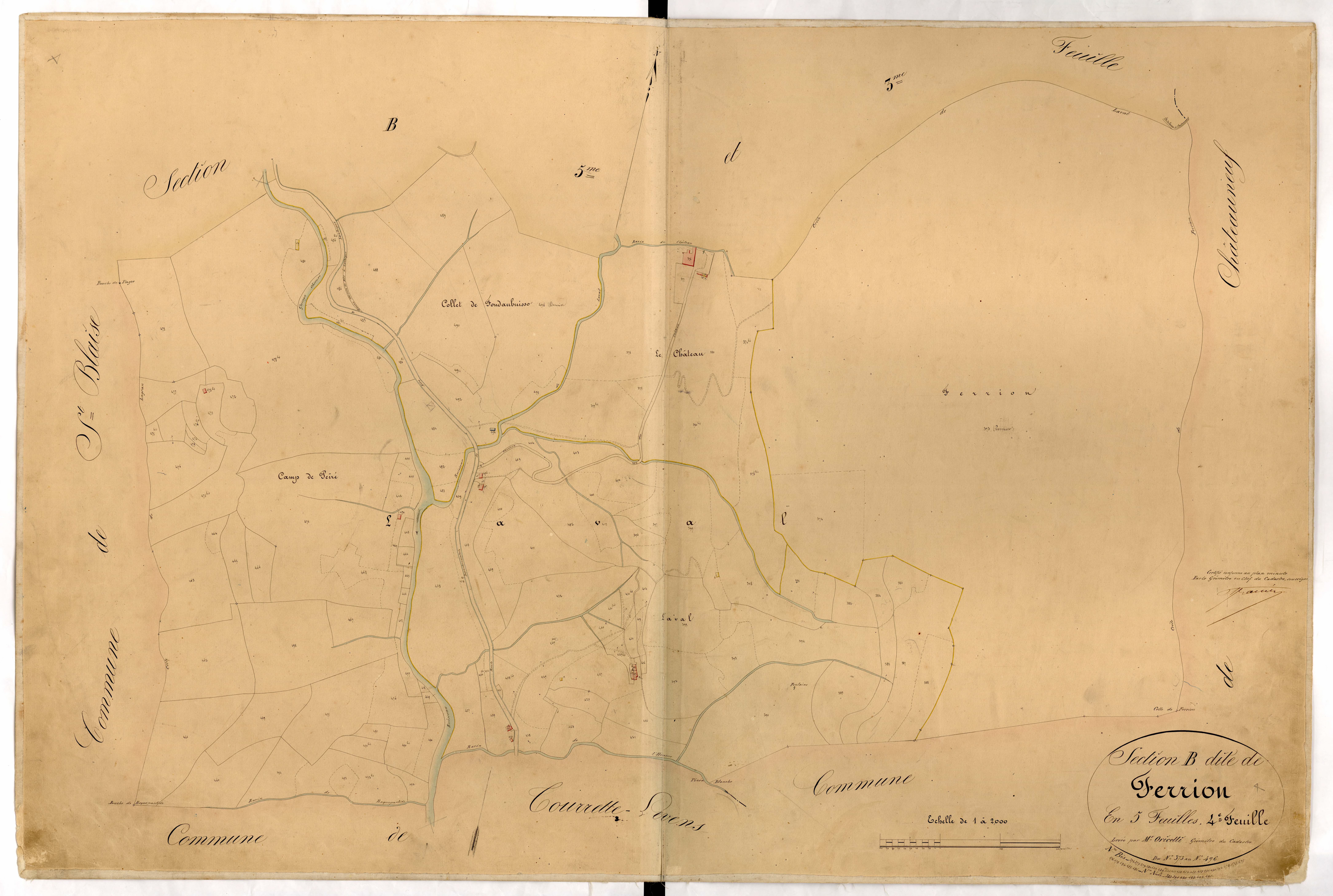 Ferrion. - Plan de section, B4