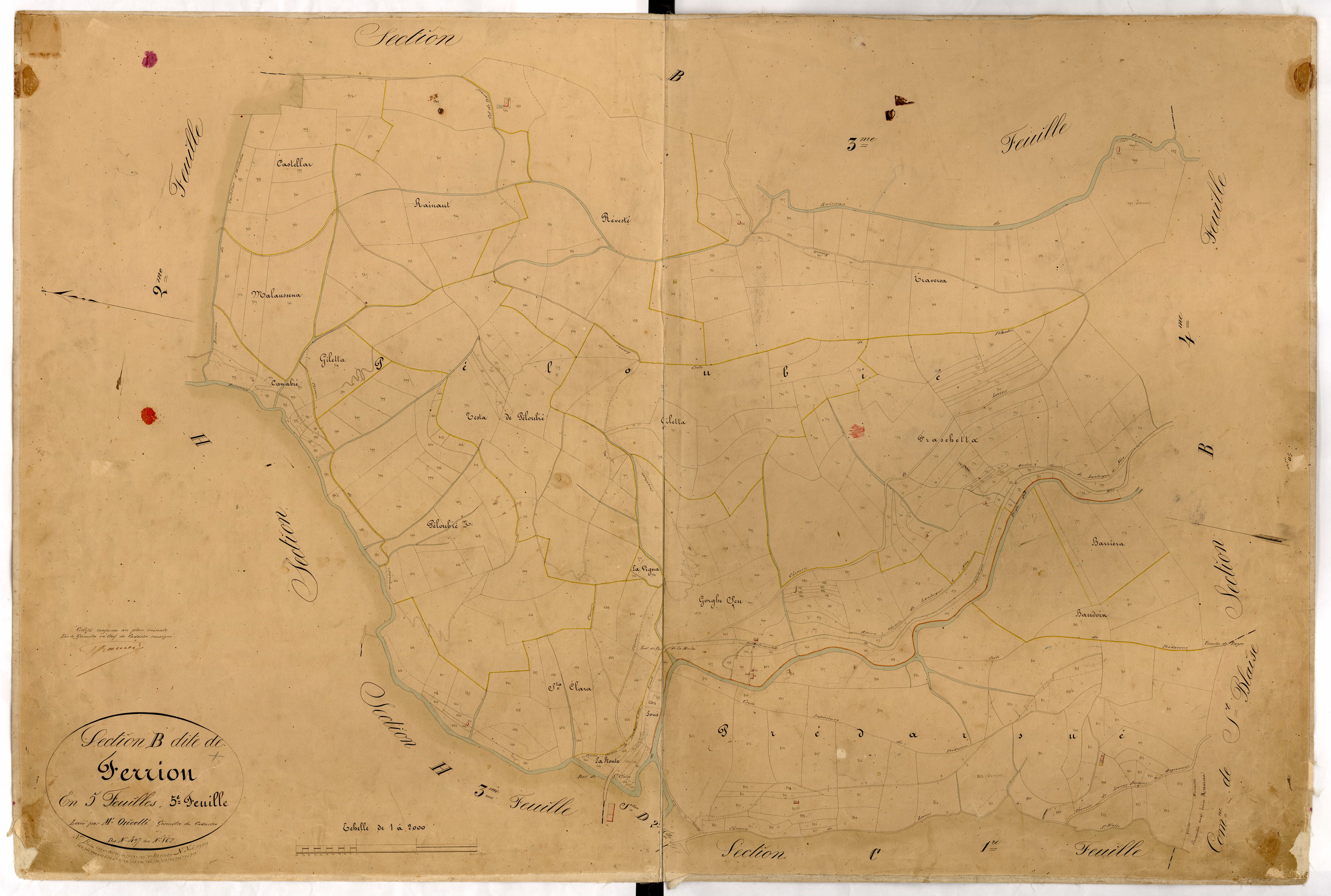 Ferrion. - Plan de section, B5