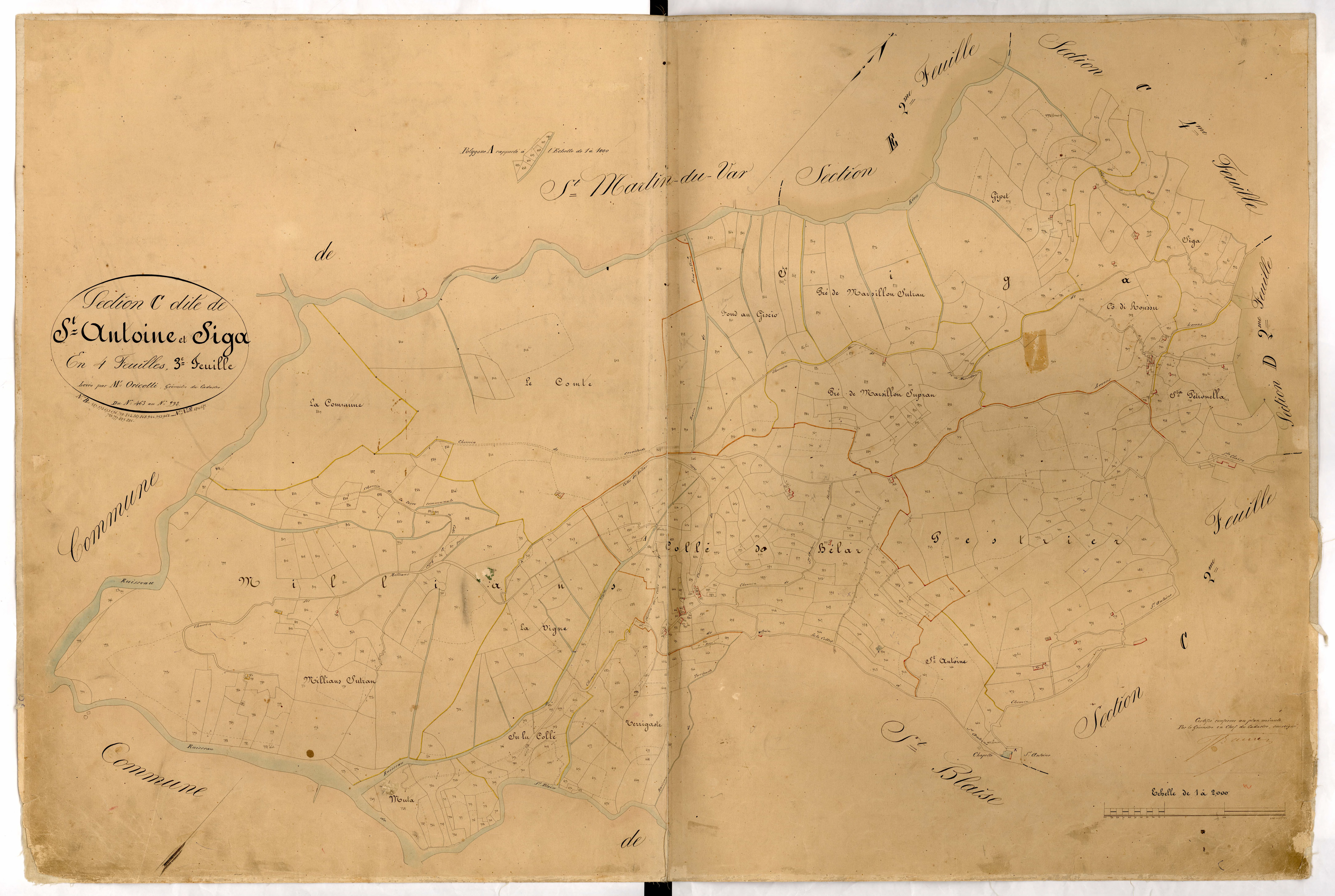 Saint Antoine et Siga. - Plan de section, C3