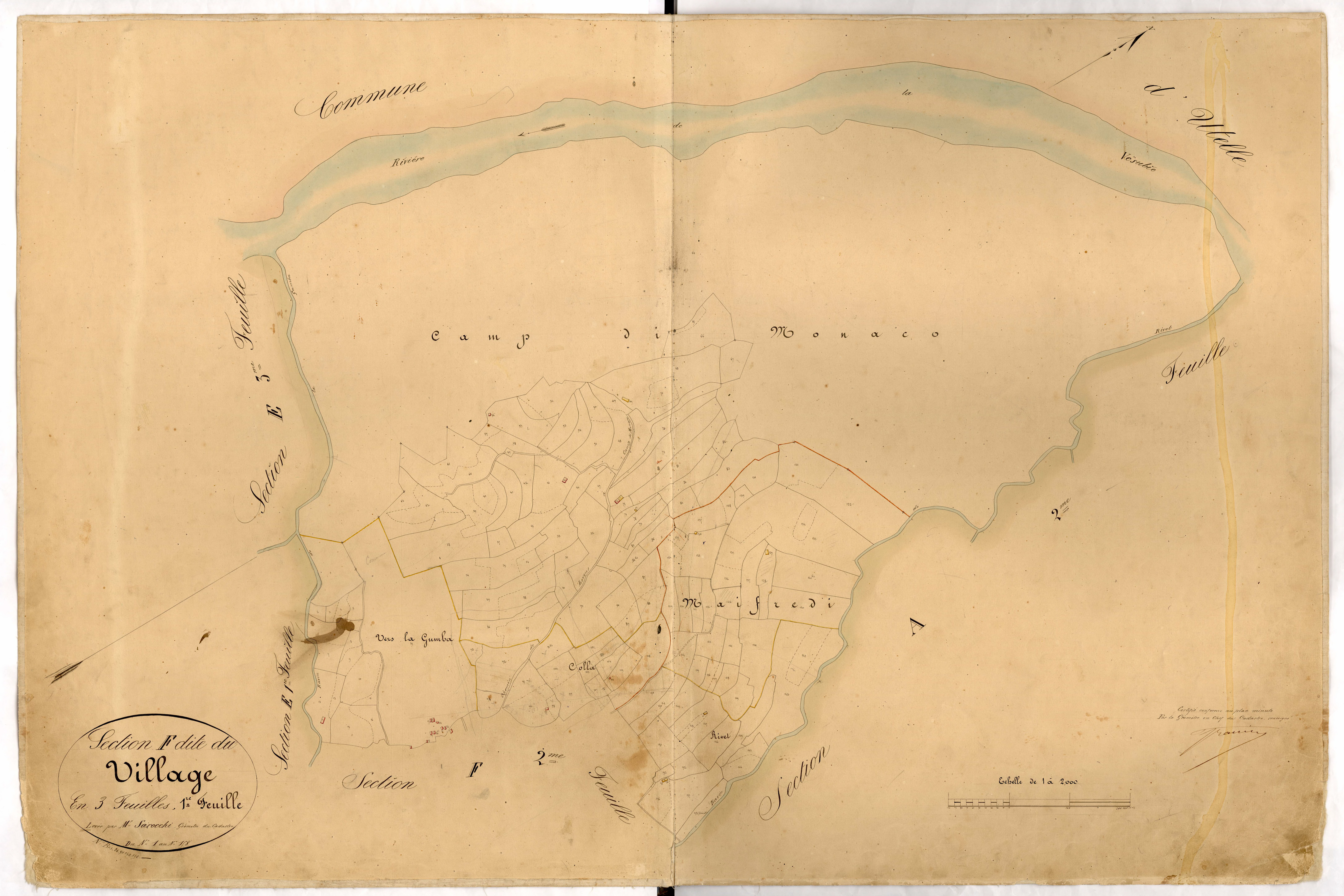 Le Village. - Plan de section, F1