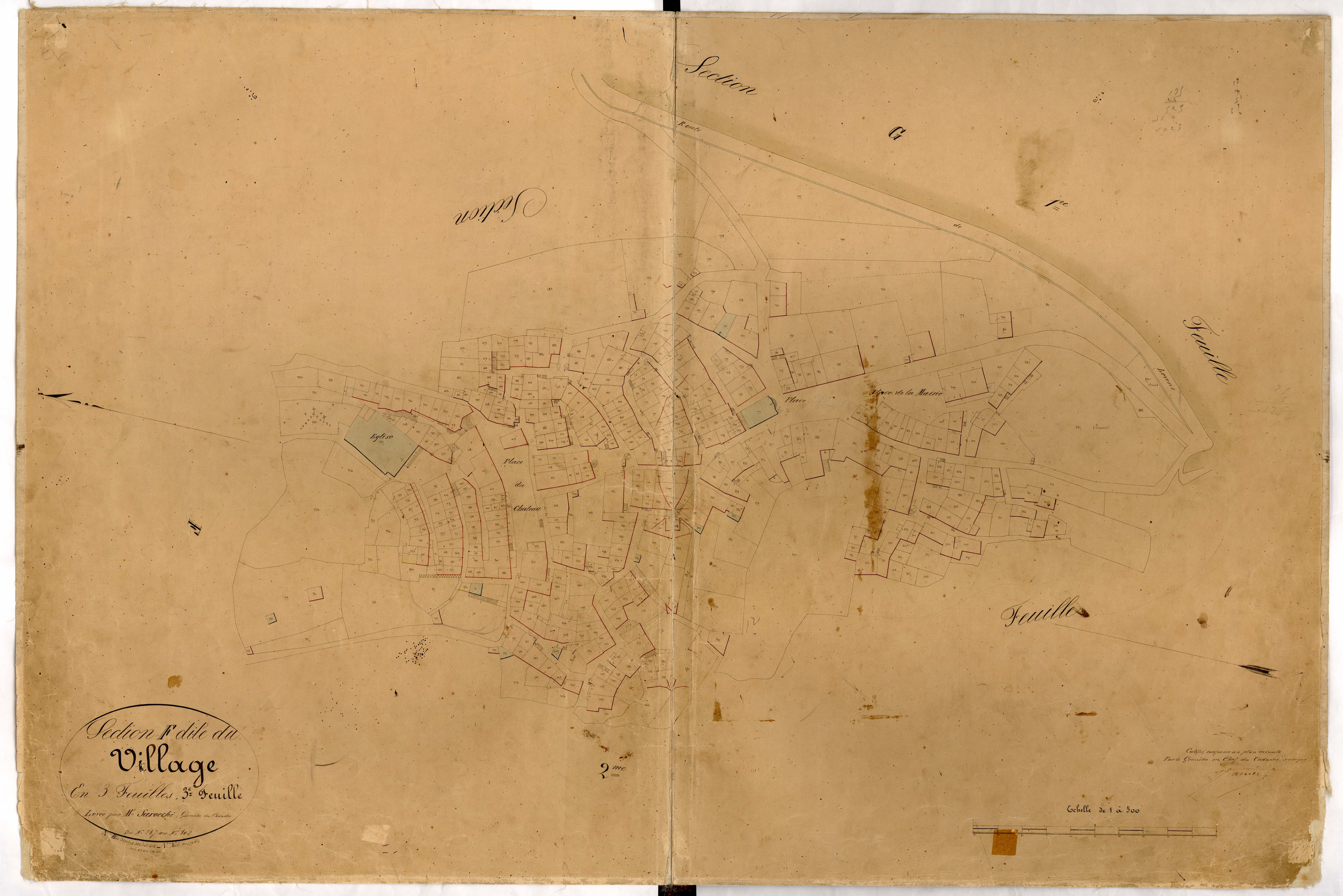 Le Village. - Plan de section, F3