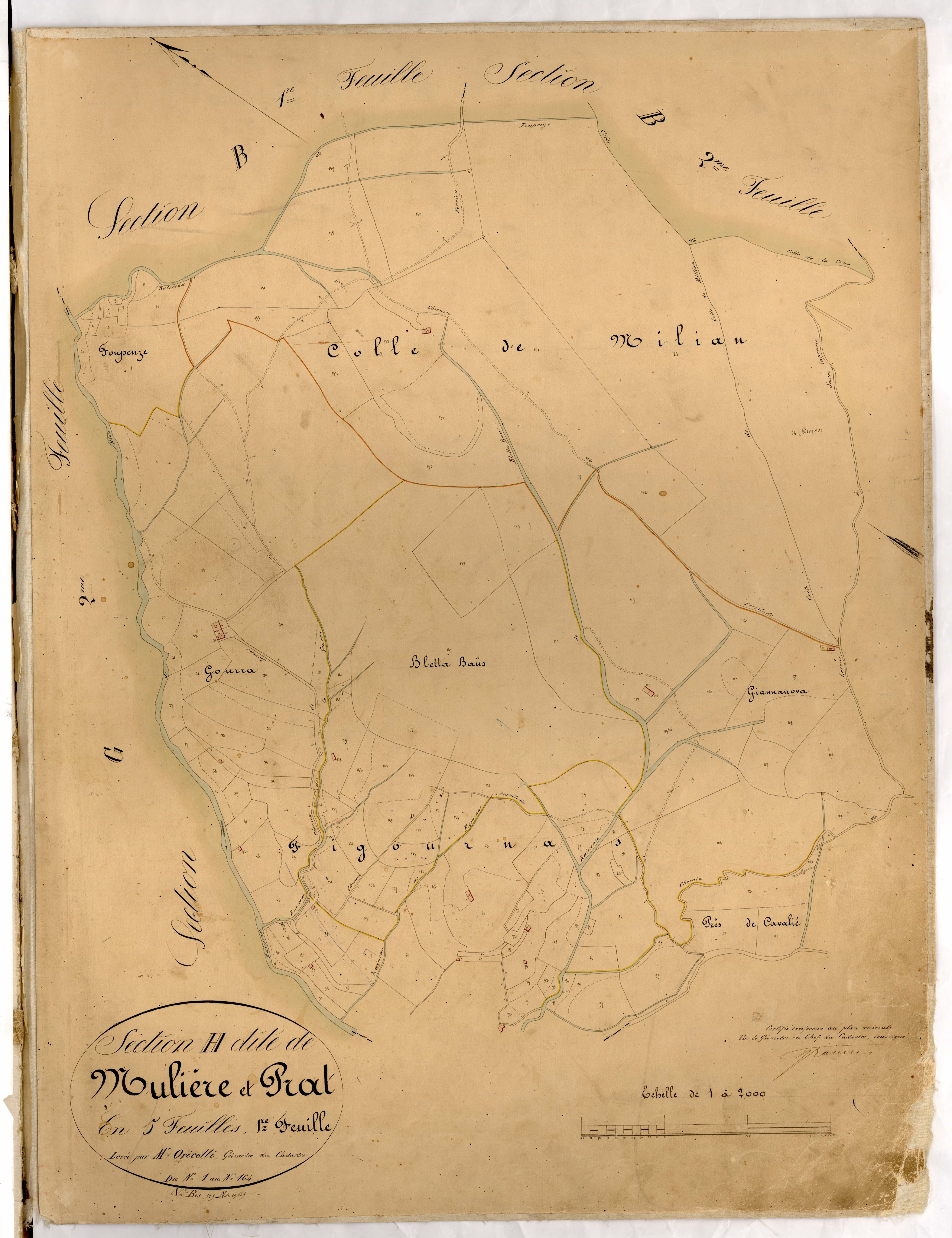 Muliere et Prat. - Plan de section, H1