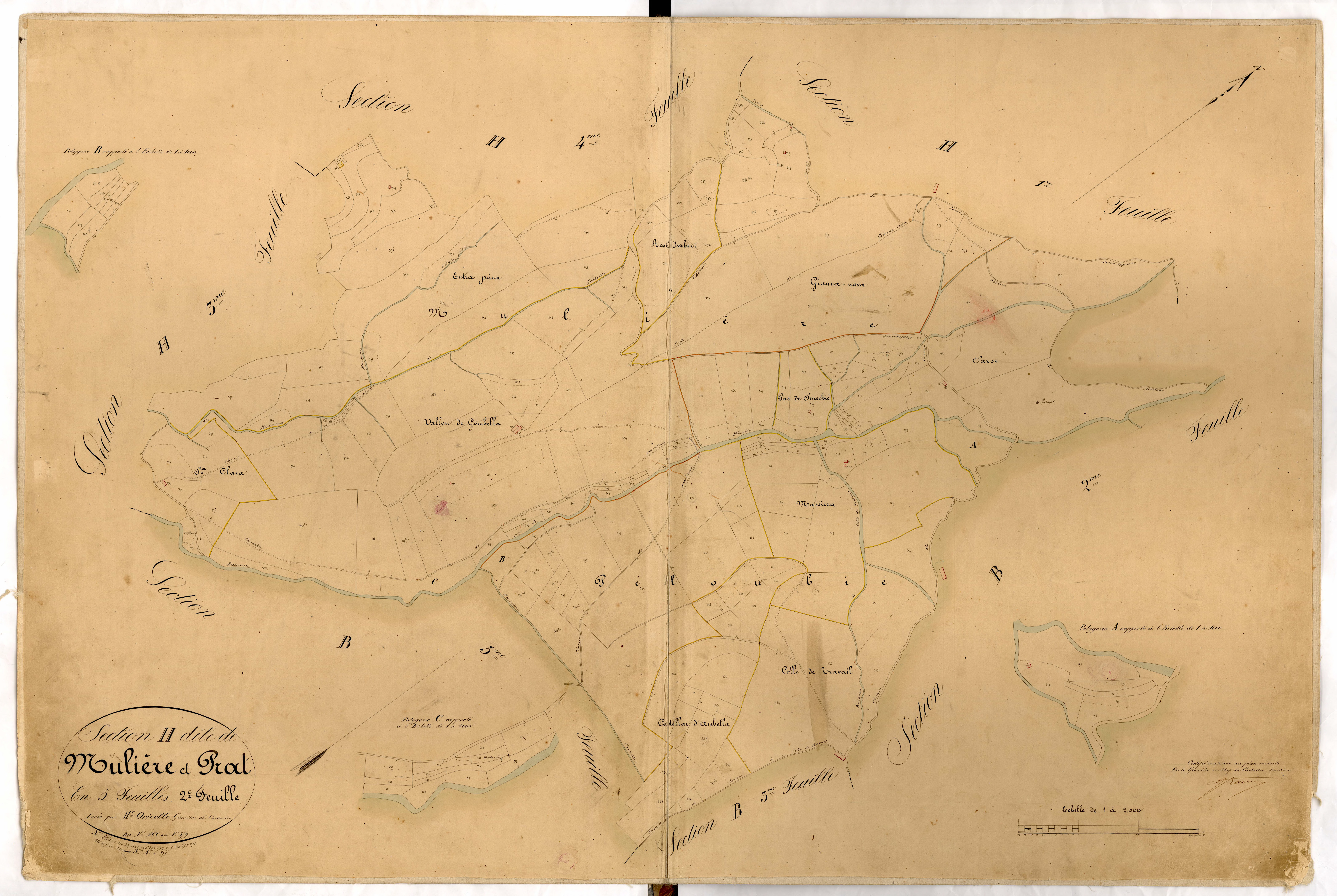 Muliere et Prat. - Plan de section, H2